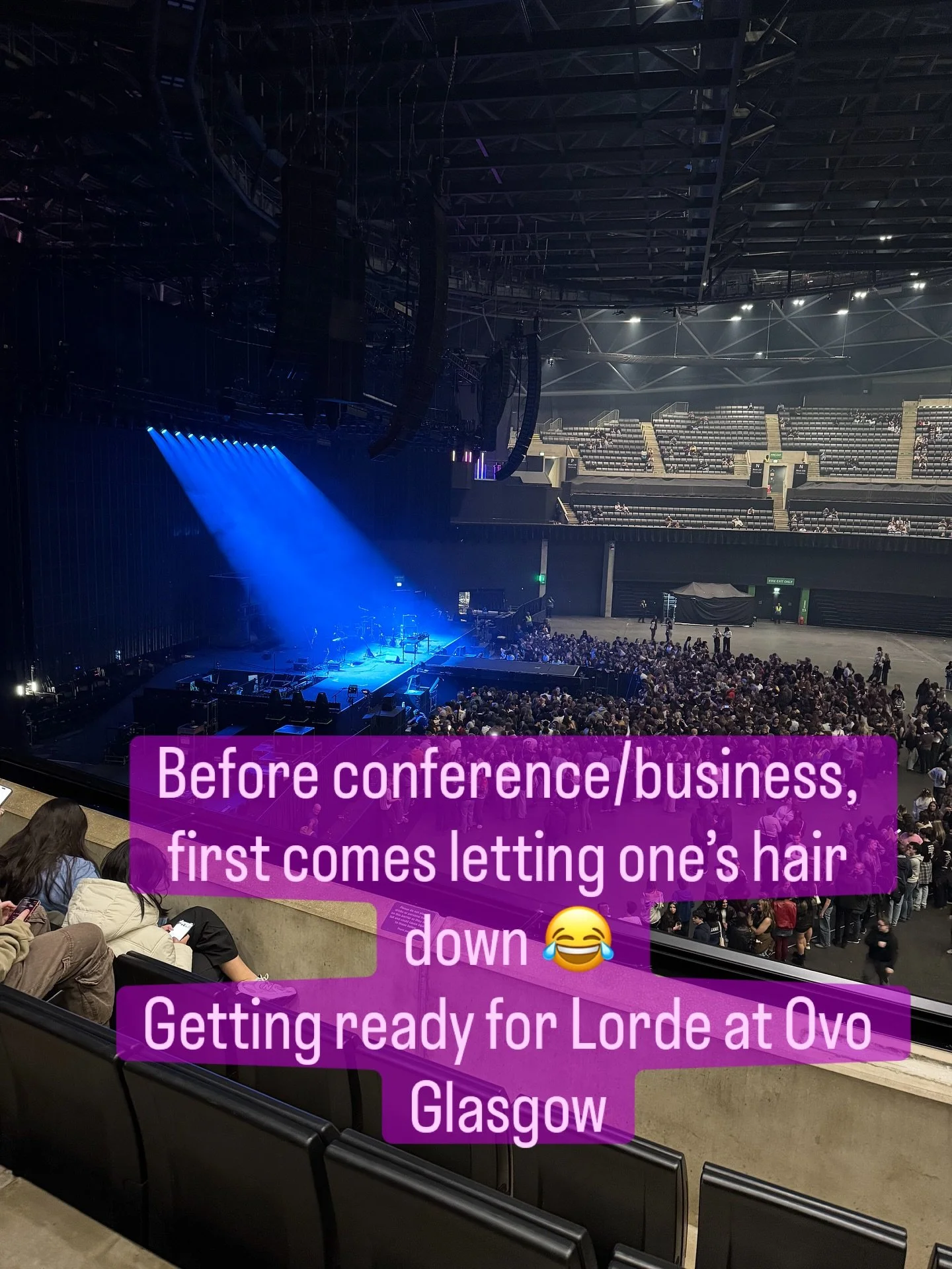 Stepping into conference week on a high&hellip; date night with Luke (aka Mr B) and a night of Lorde at the OVO Hydro. The perfect mix of music, connection and a little pre-conference recharge.

#datenight #lorde #ovohydro #glasgow #worklifebalance #
