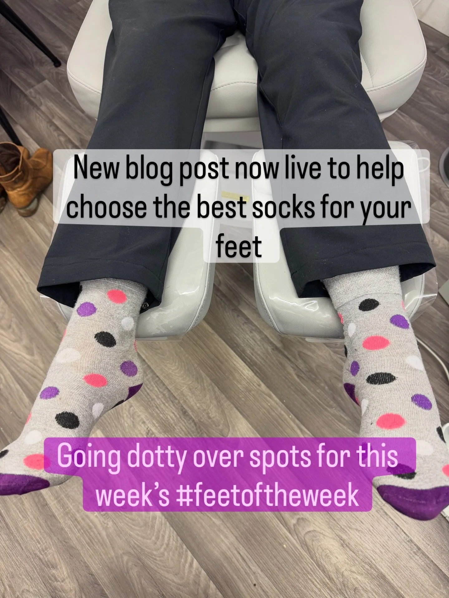 Feet of the Week 🧦✨

A bright and cheerful pair stepping into the week with comfort and good alignment. The right socks don&rsquo;t just keep feet warm &mdash; they support circulation, reduce friction and contribute to overall foot wellbeing.

Our 