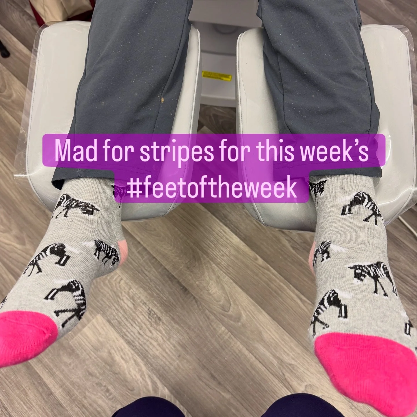 This week&rsquo;s #FeetOfTheWeek and we&rsquo;re absolutely mad about zebras 🦓

A fantastic pair of funky bamboo socks spotted in clinic &mdash; breathable, skin-friendly, and full of personality. We always love seeing patients bring a bit of fun to