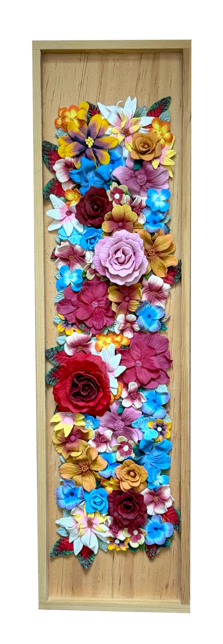 Polymer clay on wood