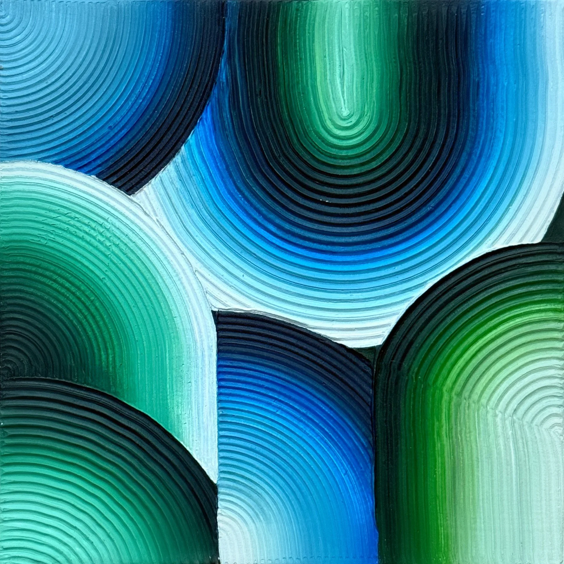 Modeling Paste and Acrylic on canvas 