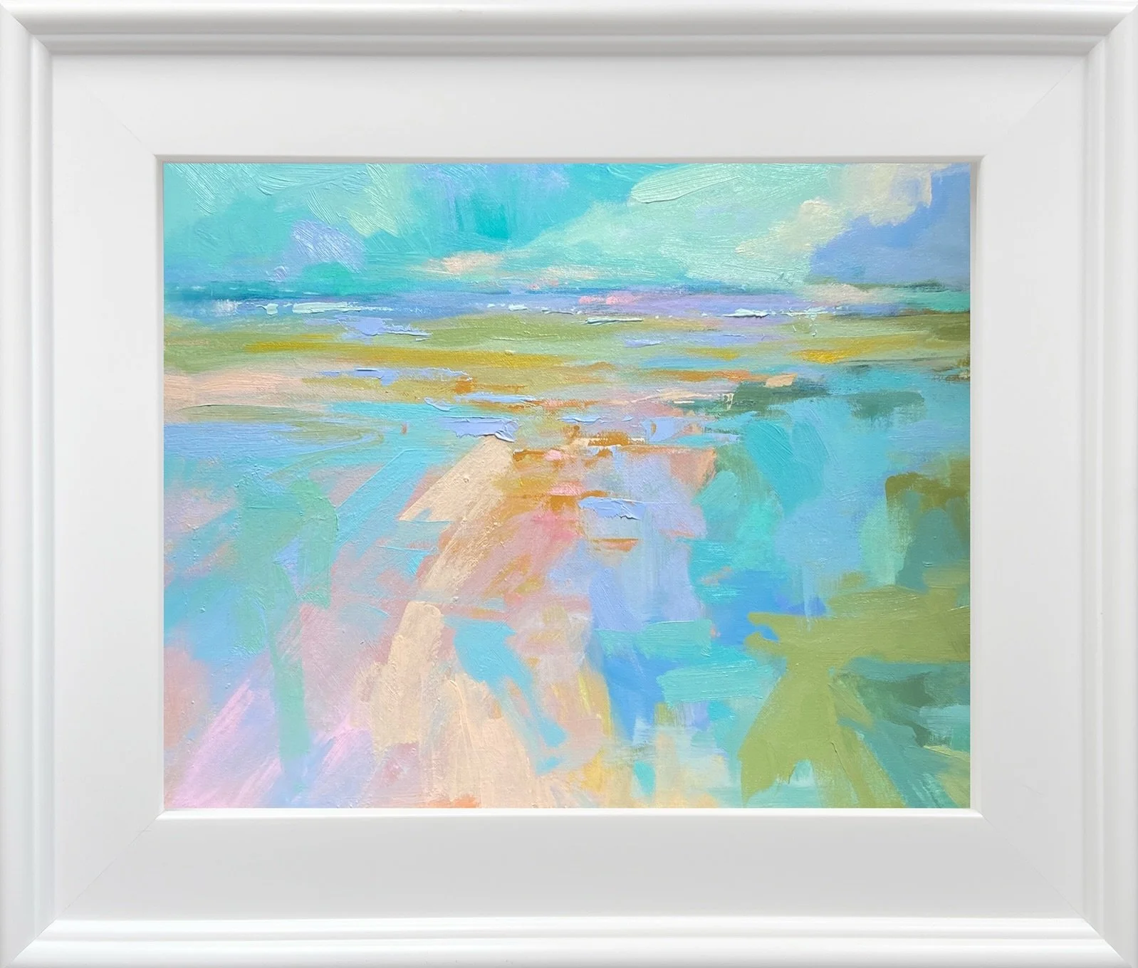 Feeling the heat and loving the colors of Florida summers.  Part of my summer series. Oil on board 14&rdquo;X 11&rdquo; #oilpainting #endlesssummer #floridanature #floridasummers #joycesheltonstudio