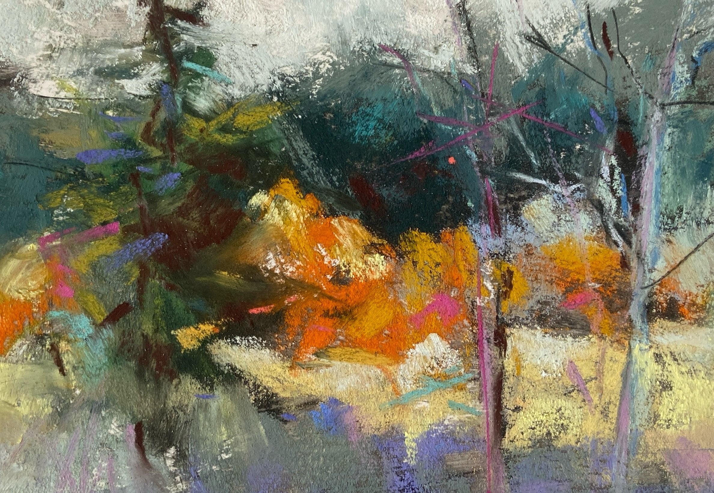 Pastel on paper #abstract #landscape #pastel #joycesheltonstudio