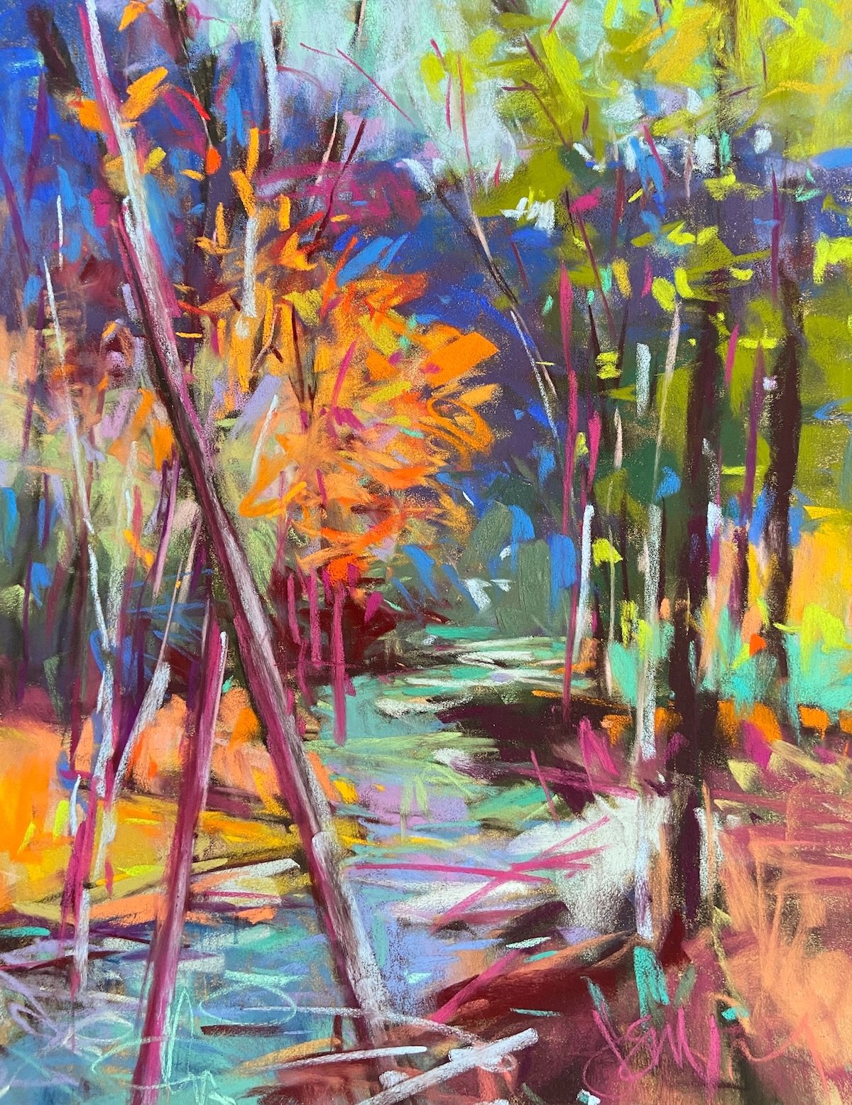 A few things were really bugging me about this piece from yesterday. Mostly the foreground tree. Nothing fresh eyes and a couple of cups of coffee couldn&rsquo;t fix!