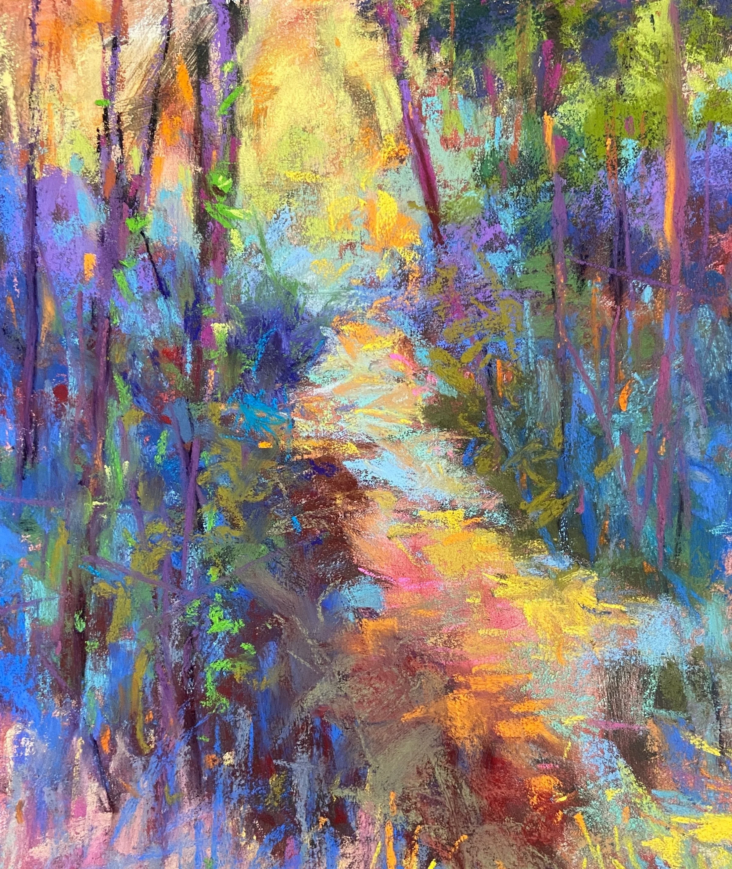 How about some color on a gloomy Florida day! Trying out Colorfix pastel ground on a canvas panel. Allows for lots of texture and bold mark-making. Fun but the jury&rsquo;s still out. Still a big fan of good old regular sanded pastel paper. #pastel #