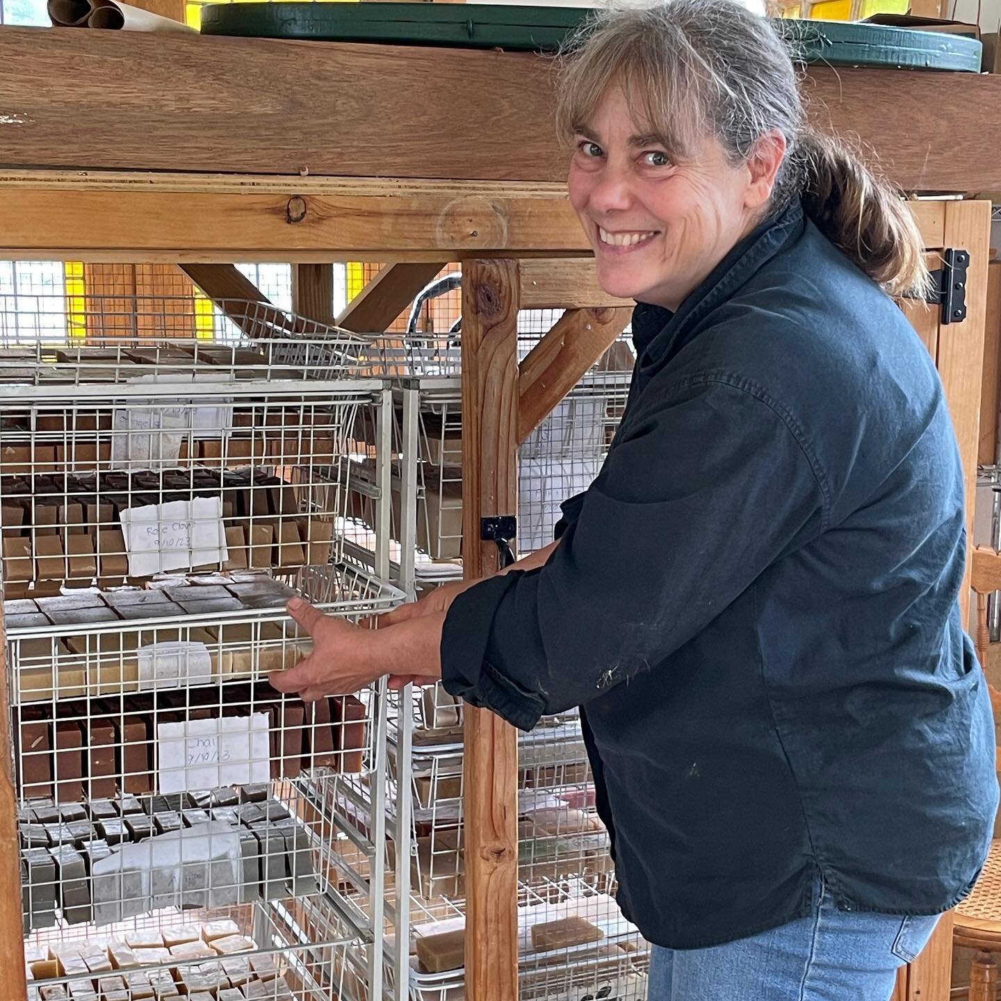 More Granby Open Farm Day fun! Farmer Nancy Butler getting ready to demonstrate goat milk soap-making at @lyrichillfarm while the kids (the human kind not the goat kind) check out the tractors.  GranbyAg.org