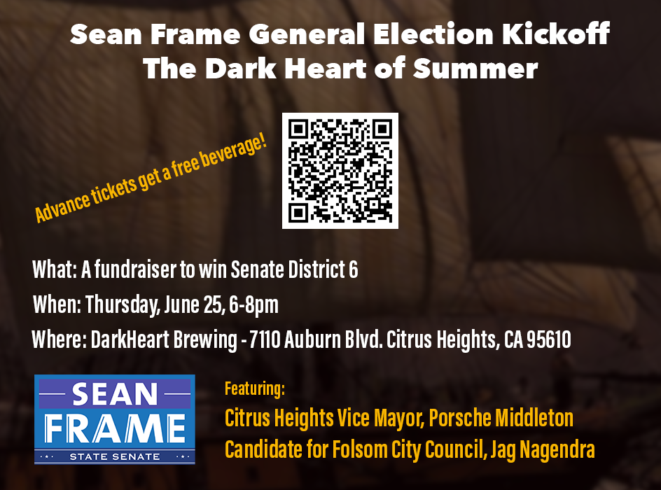Sean Frame General Election Kickoff at DarkHeart Brewing