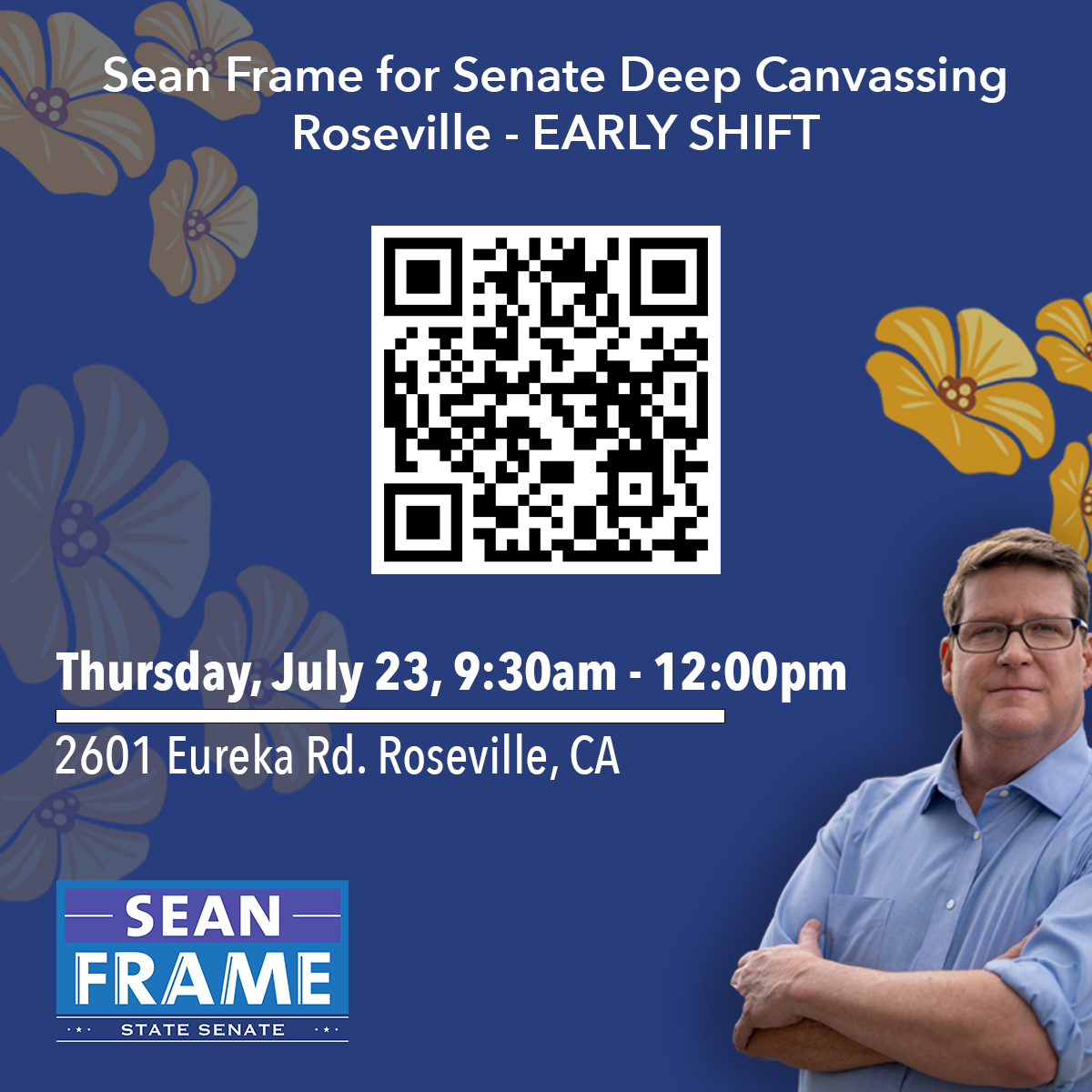 Sean Frame for Senate Thursday Canvass - 07.23.26 - EARLY SHIFT