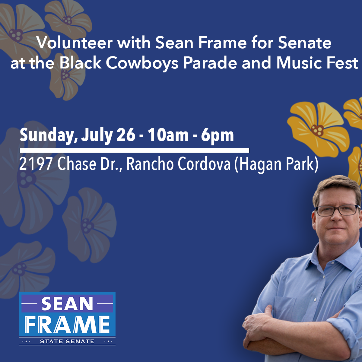Volunteer with Team Frame at the Black Cowboys Parade and Festival