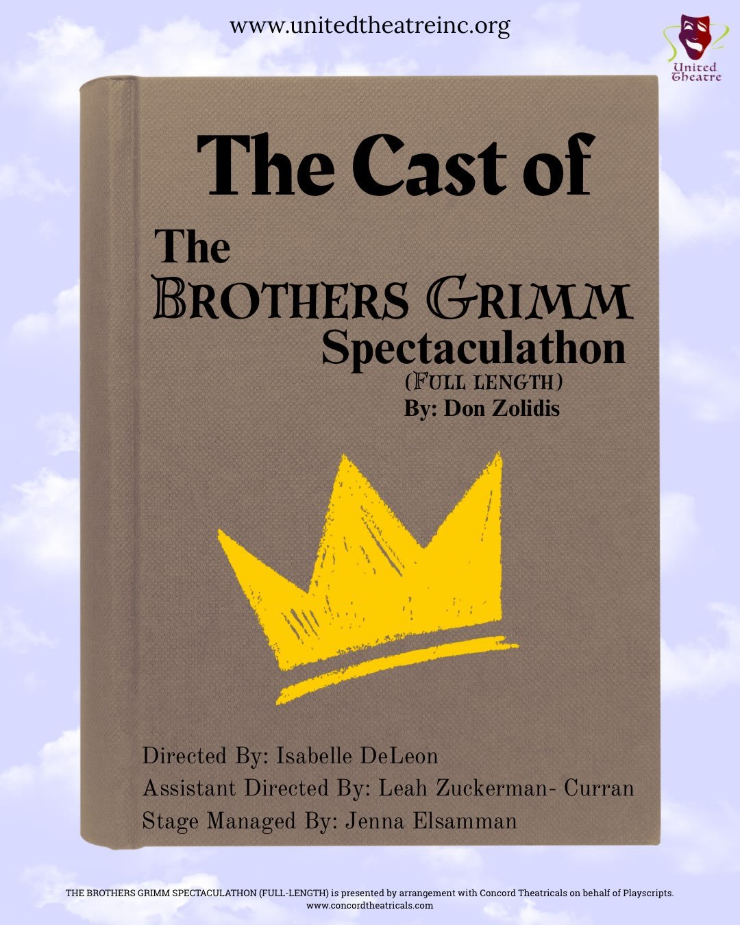 Introducing the wonderfully talented cast of The Brothers Grimm Spectaculathon! This crack team of actors have worked incredibly hard to bring this show to life. Come see their amazing work August 14th, 15th, or 16th!

What is the show about? I&rsquo