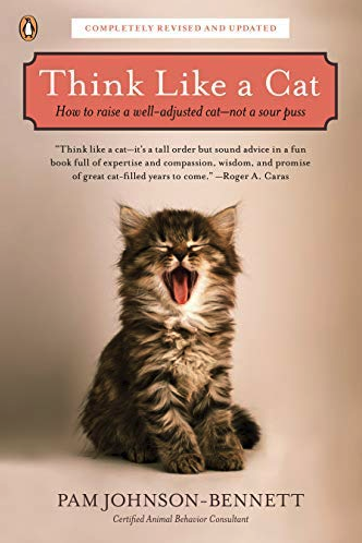 Cover of the book, "Think Like a Cat" by Pam Johnson-Bennet