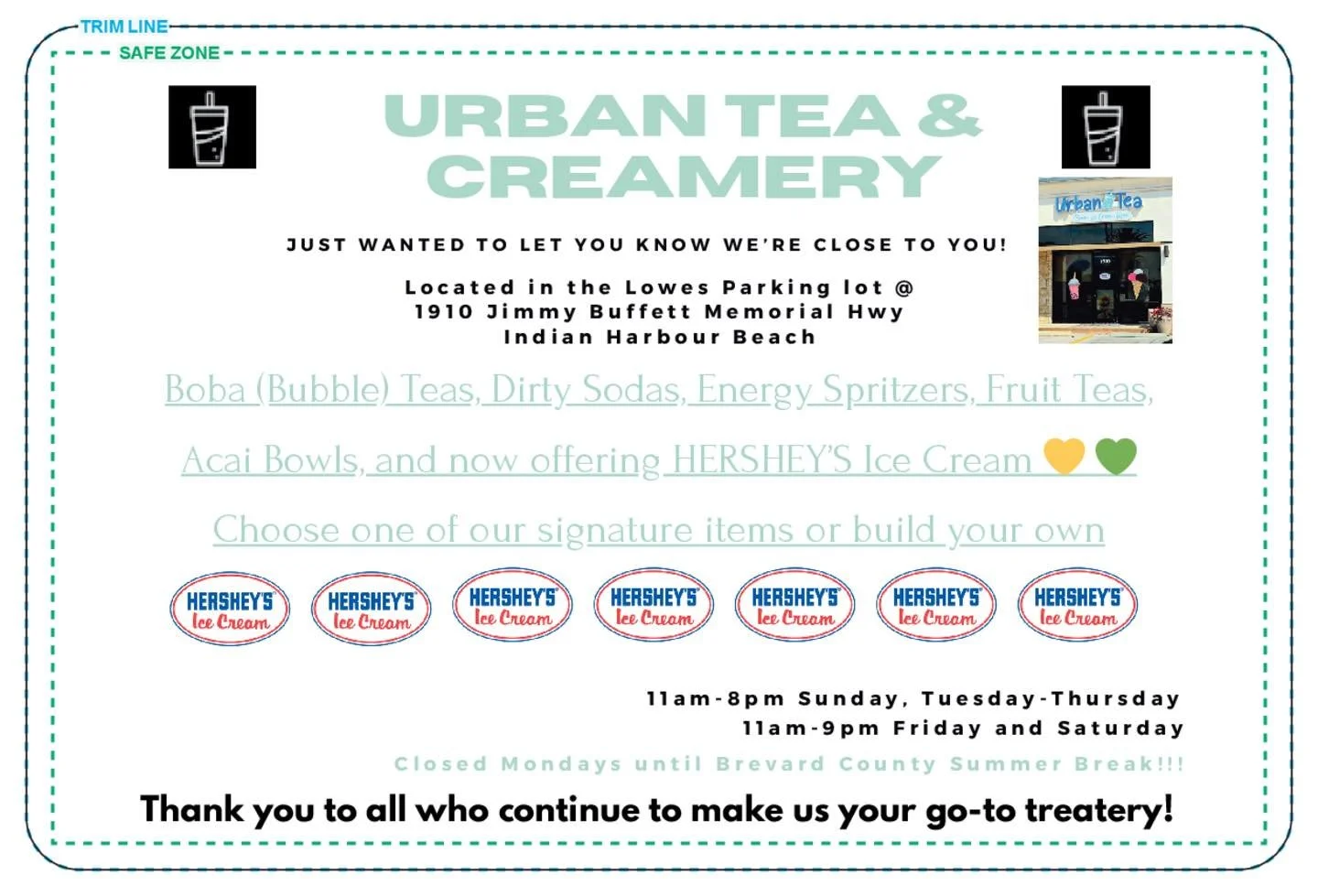 Some of you are about to start seeing these in your mailbox 👀📬

Yep&hellip; that&rsquo;s us.

We&rsquo;ve been quietly growing, but now we&rsquo;re making sure everyone nearby knows &mdash; Urban Tea &amp; Creamery is right around the corner.

If y