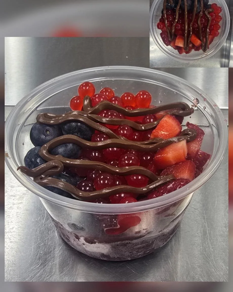 You&rsquo;ve been seeing it&hellip; people walking in with an idea and walking out with something that didn&rsquo;t exist 10 minutes earlier.

This one? Custom a&ccedil;a&iacute; bowl, built from scratch, topped off with popping boba just because the