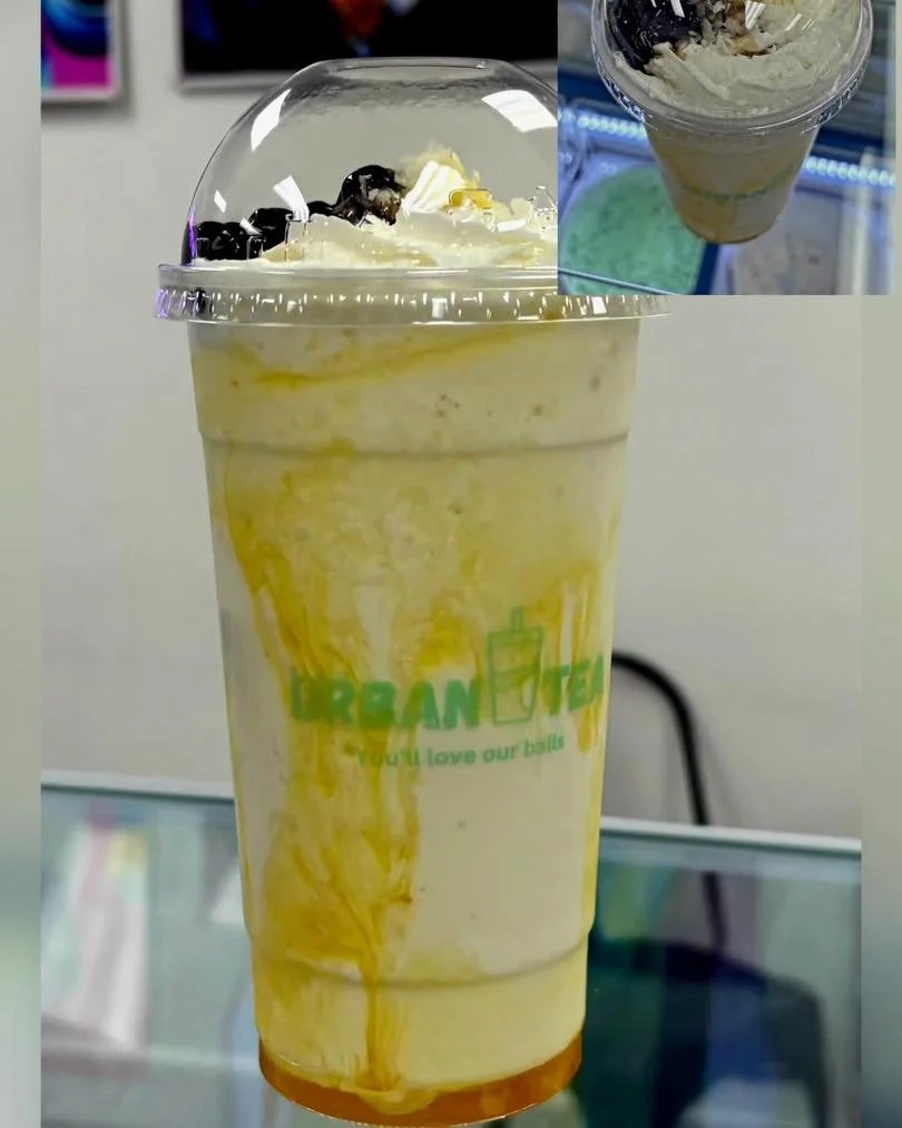 Sun hit a little different today&hellip; so we leaned into it 🌴

Pi&ntilde;a colada milkshake, brown sugar boba, coconut flakes, and fresh cut pineapple (yeah, actual fresh &mdash; not frozen). It&rsquo;s smooth, cold, and just enough to make you fo