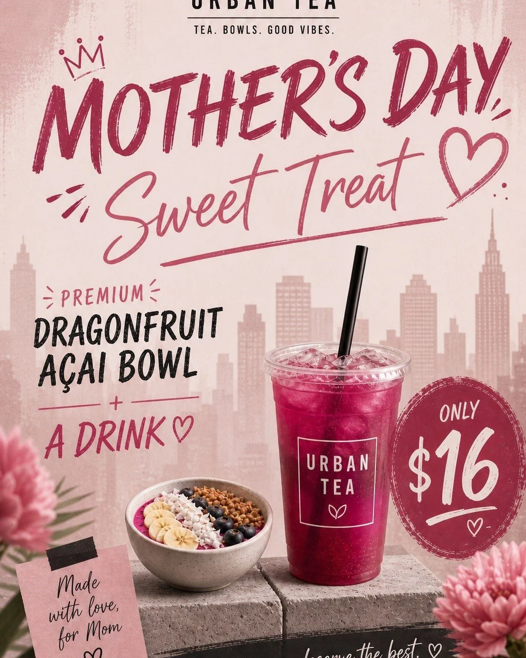 Happy Mother's Day!
Dont forget to stop in today for our special 🙌

Dragonfruit bowls are very limited, so come grab'em while we got'em 😉
 
Enjoy your Sunday, yall.
We're open until 8:00 tonight and cant wait to see ya 👋