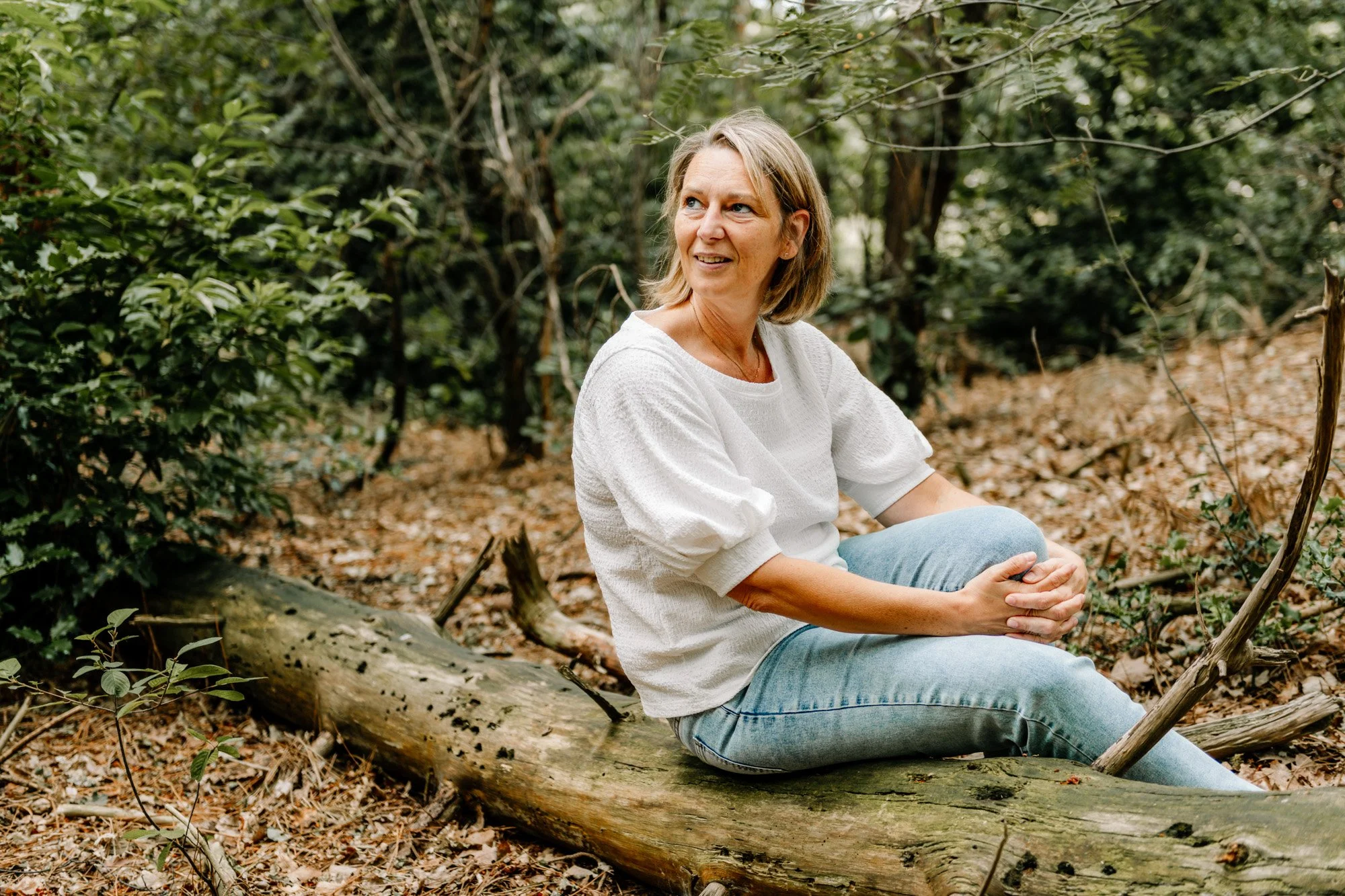 Zakelijk portret in de natuur
