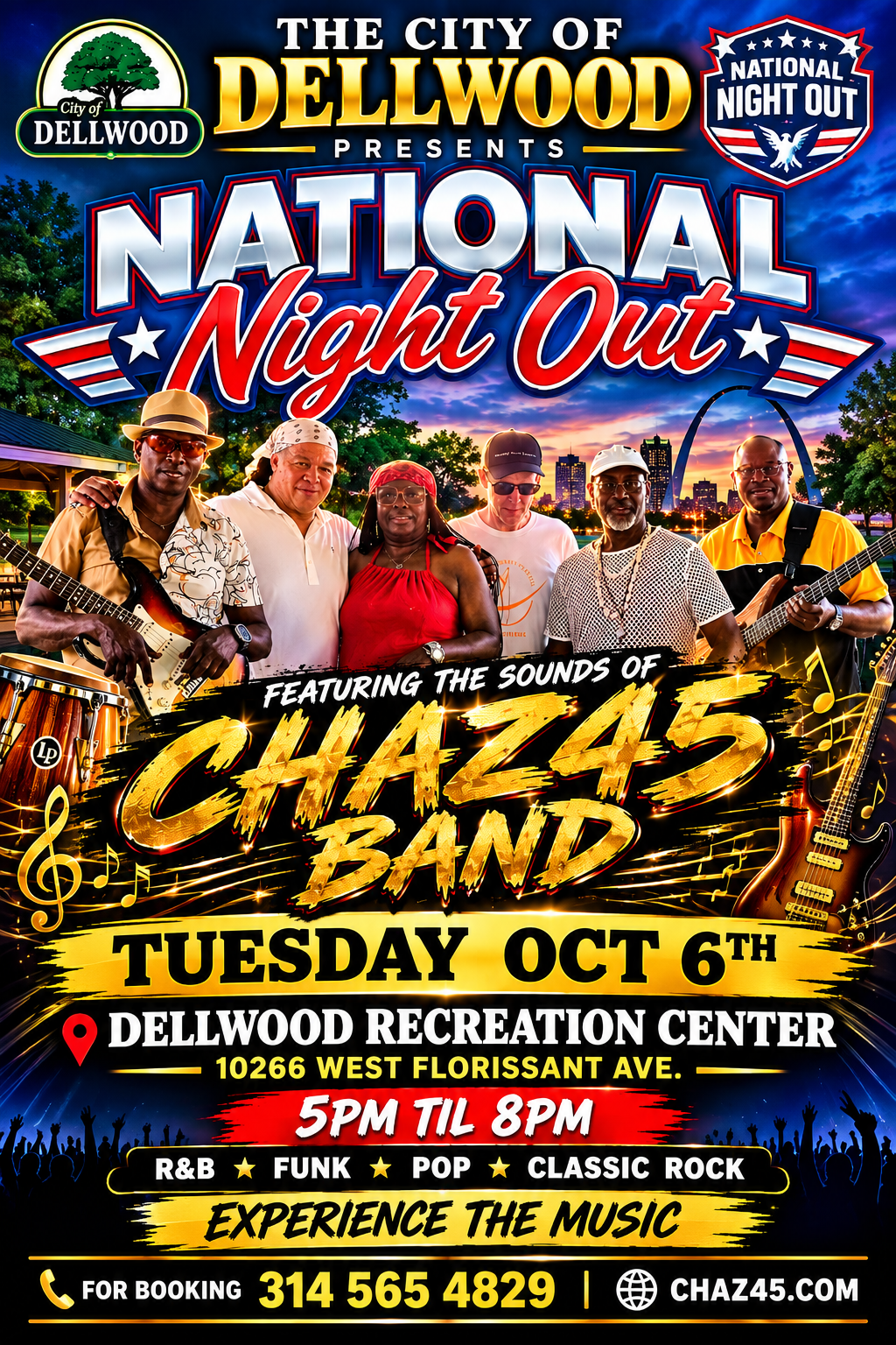 Chaz45 is Live for National Night Out in Dellwood