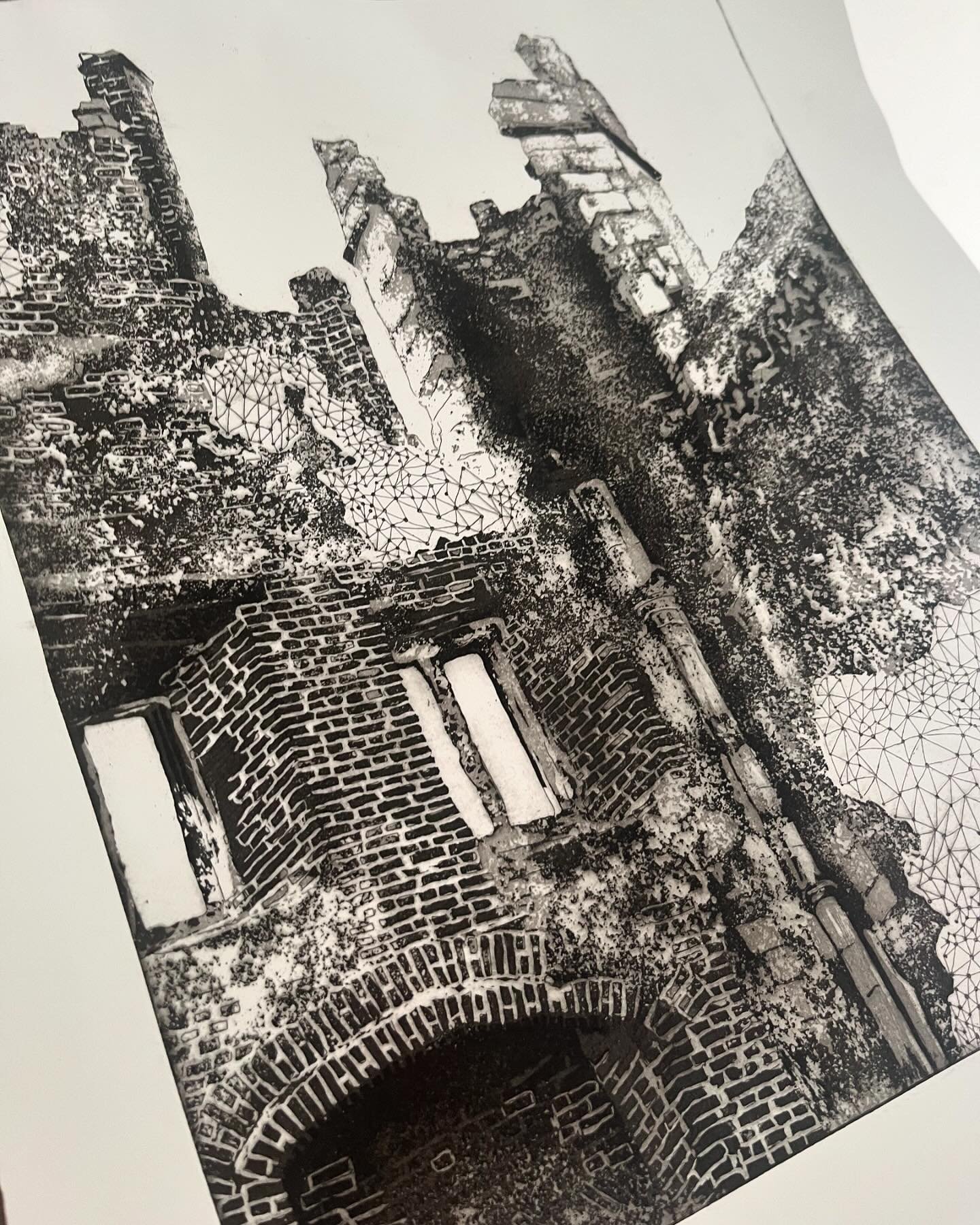 Save the dates! I&rsquo;m very excited to announce I will be participating in the next @omegaprintmakers annual exhibition in the wonderful @jackhousegallery in Portsmouth 

I will be showing two of my recent etchings of Titchfield Abbey that I creat