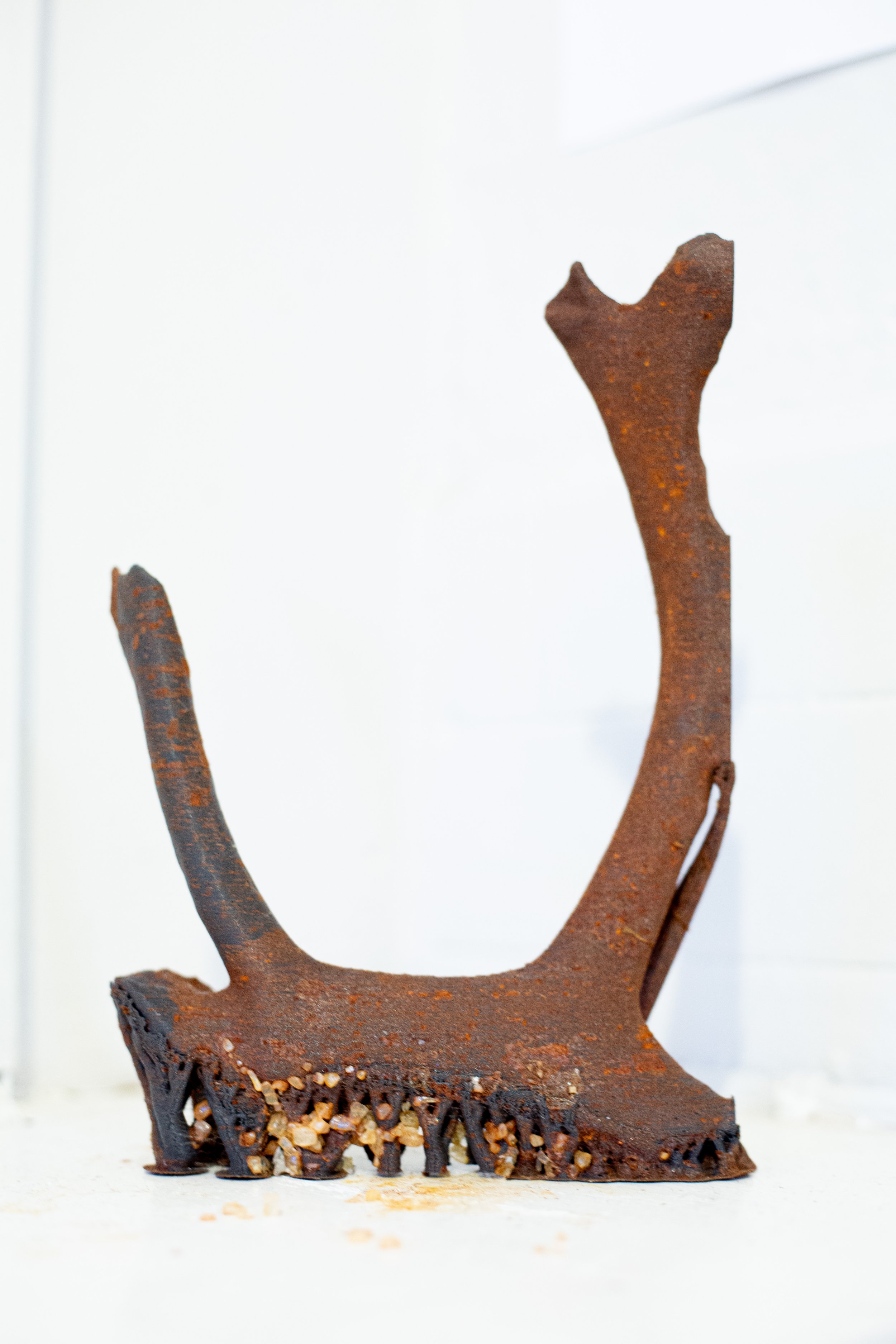 Ice Age Remnants, 3D copper print with patina, approx. 25 (H) x 19 (W) x 10 (D) cm. (Image credits: Alice Louisa)