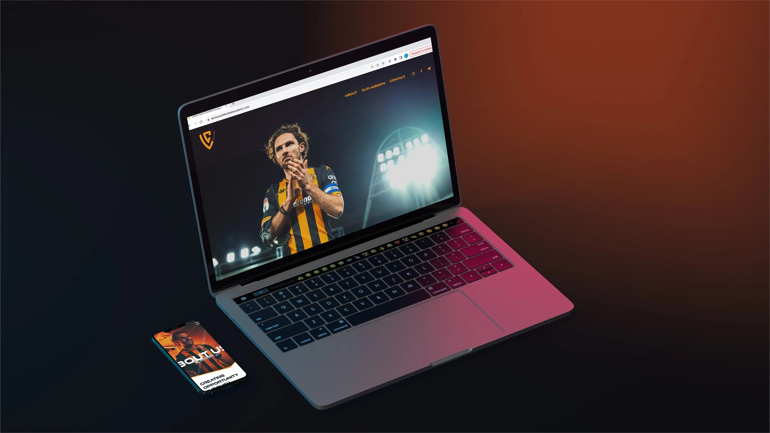 Lewie Coyle Football Academy | Website, Copywriting