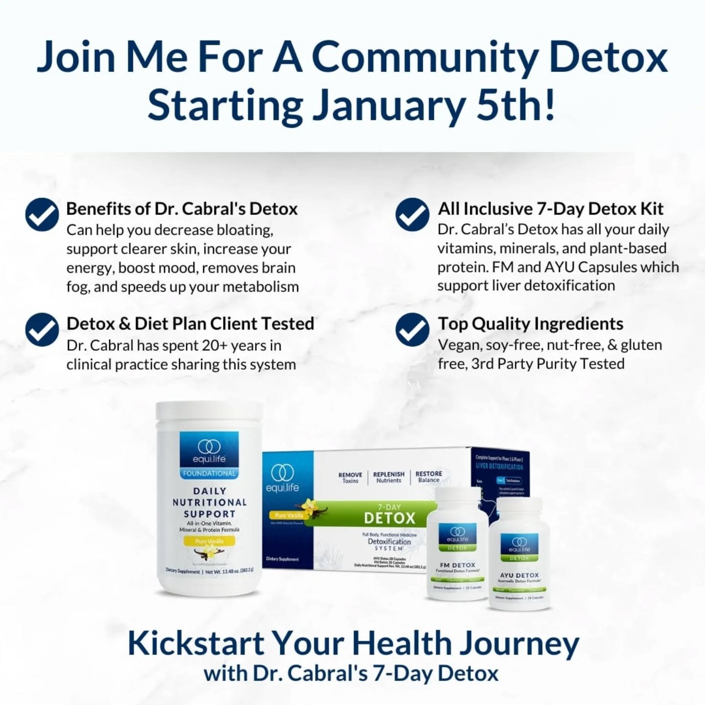 Ready to kick off 2026 with a fresh start? 🌟

 Join our detox community on January 5th and unlock a world of benefits! 
Boost your immune system, feel lighter, and connect with a supportive community sharing the journey.

 Revitalize Your Body: Give