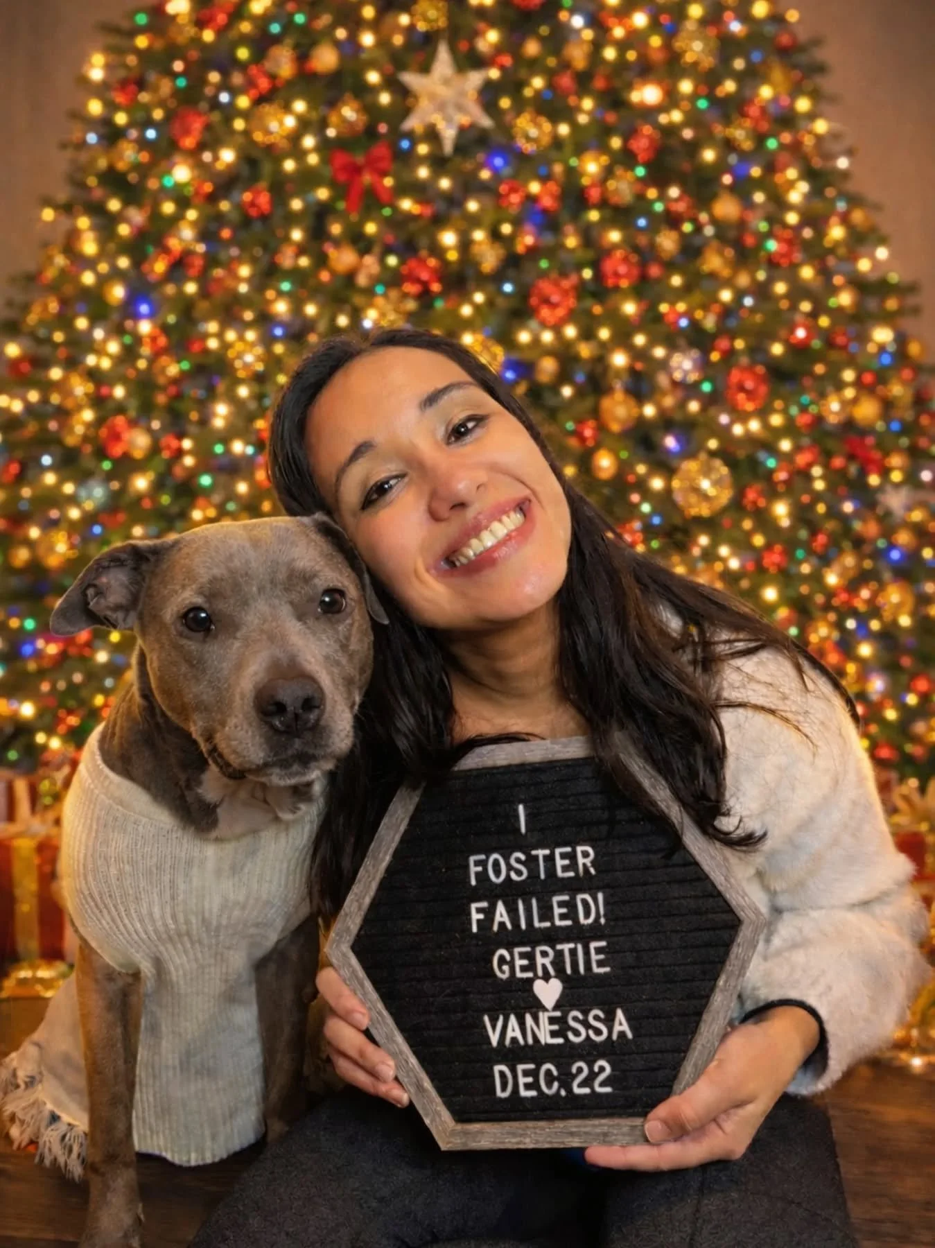 Merry Christmas from me and MY DOG!

We finally made it official and Gertie is my BABY forever.

Special thanks to @nashanimalcare and @justagirlandherdog20 ❤️

A sweet Christmas to remember 🐾

#fosterdog #fosterfail #adoptdontshop