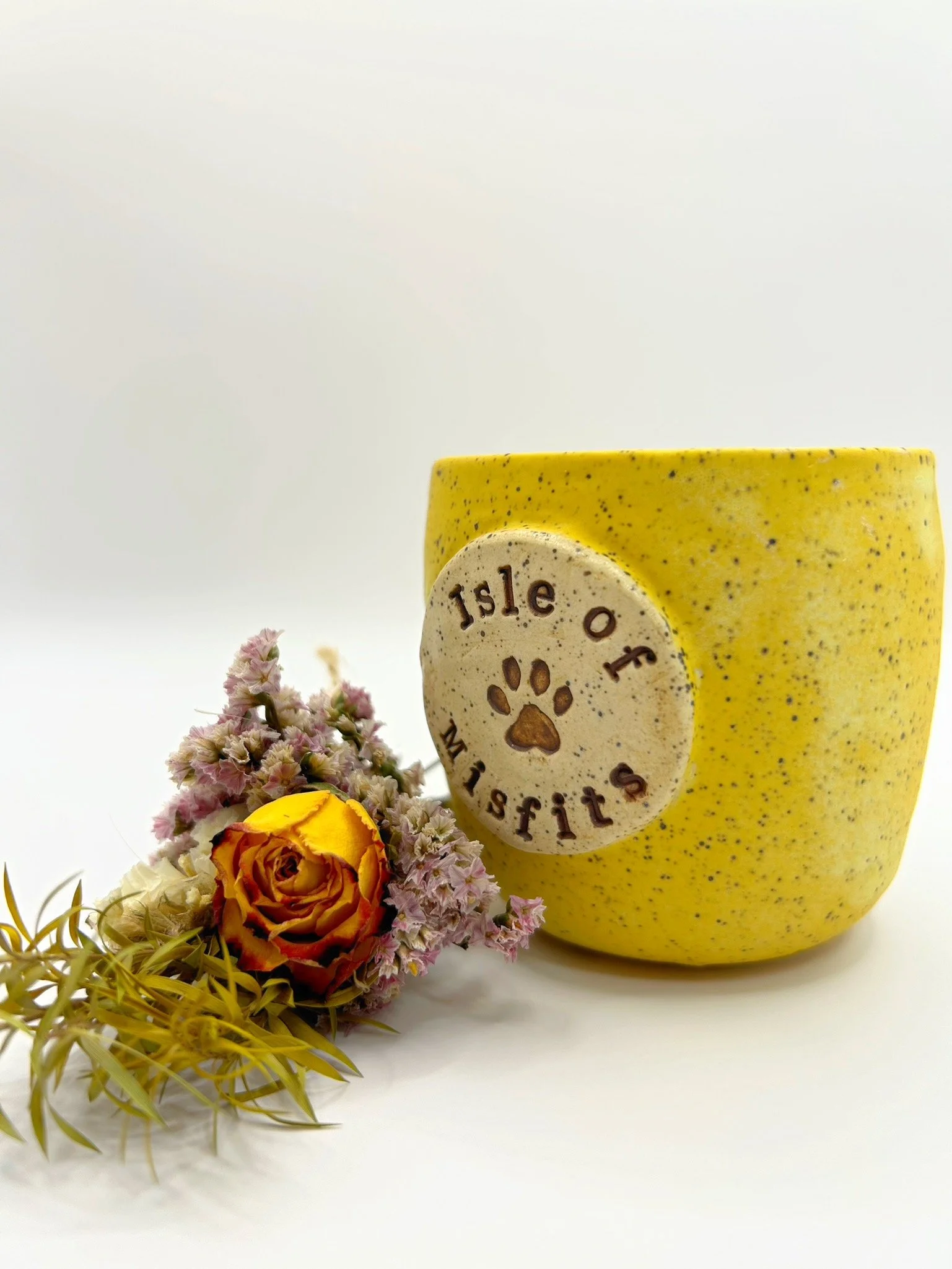 Yellow Ceramic Pot