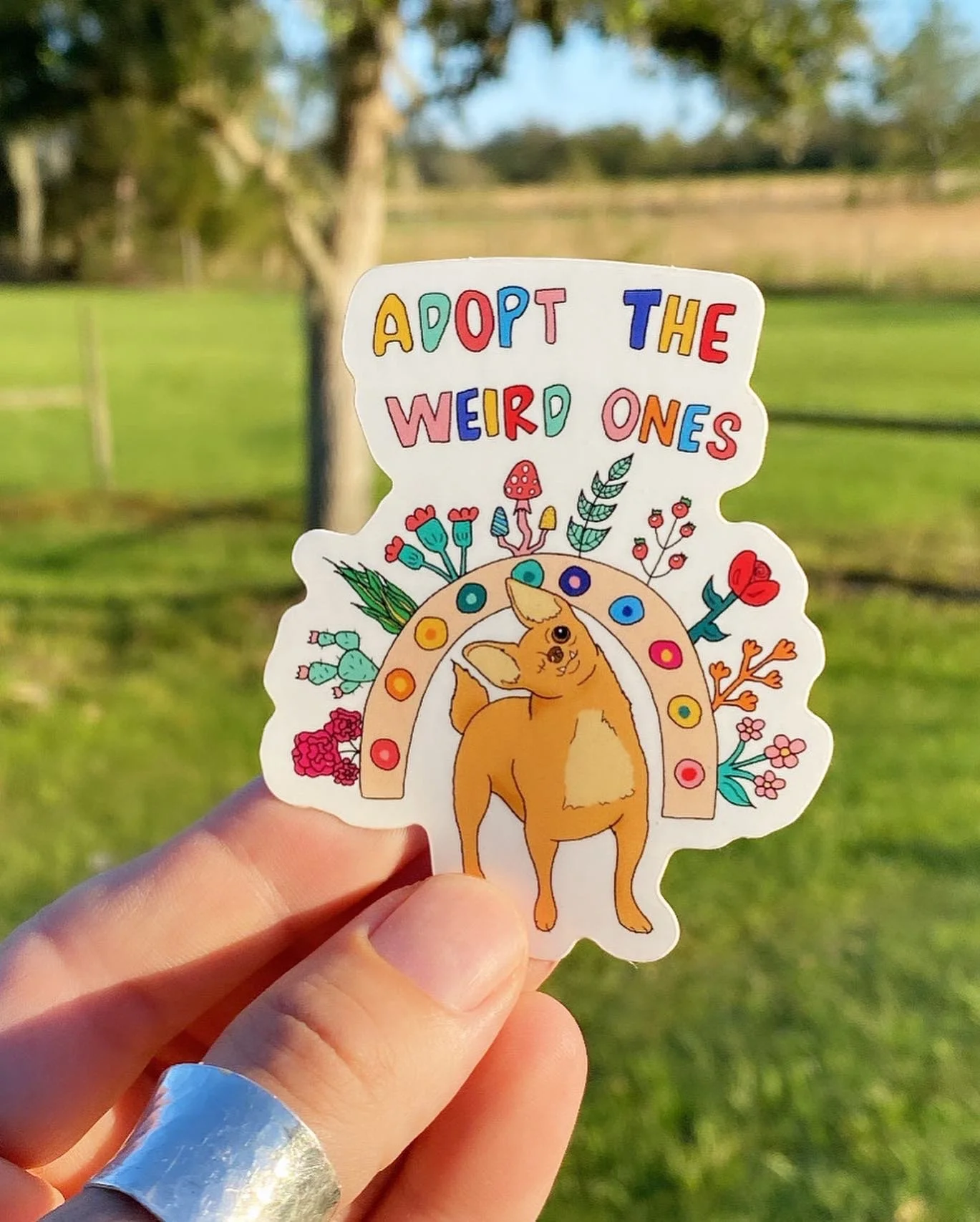 Adopt the Weird Ones Vinyl Sticker