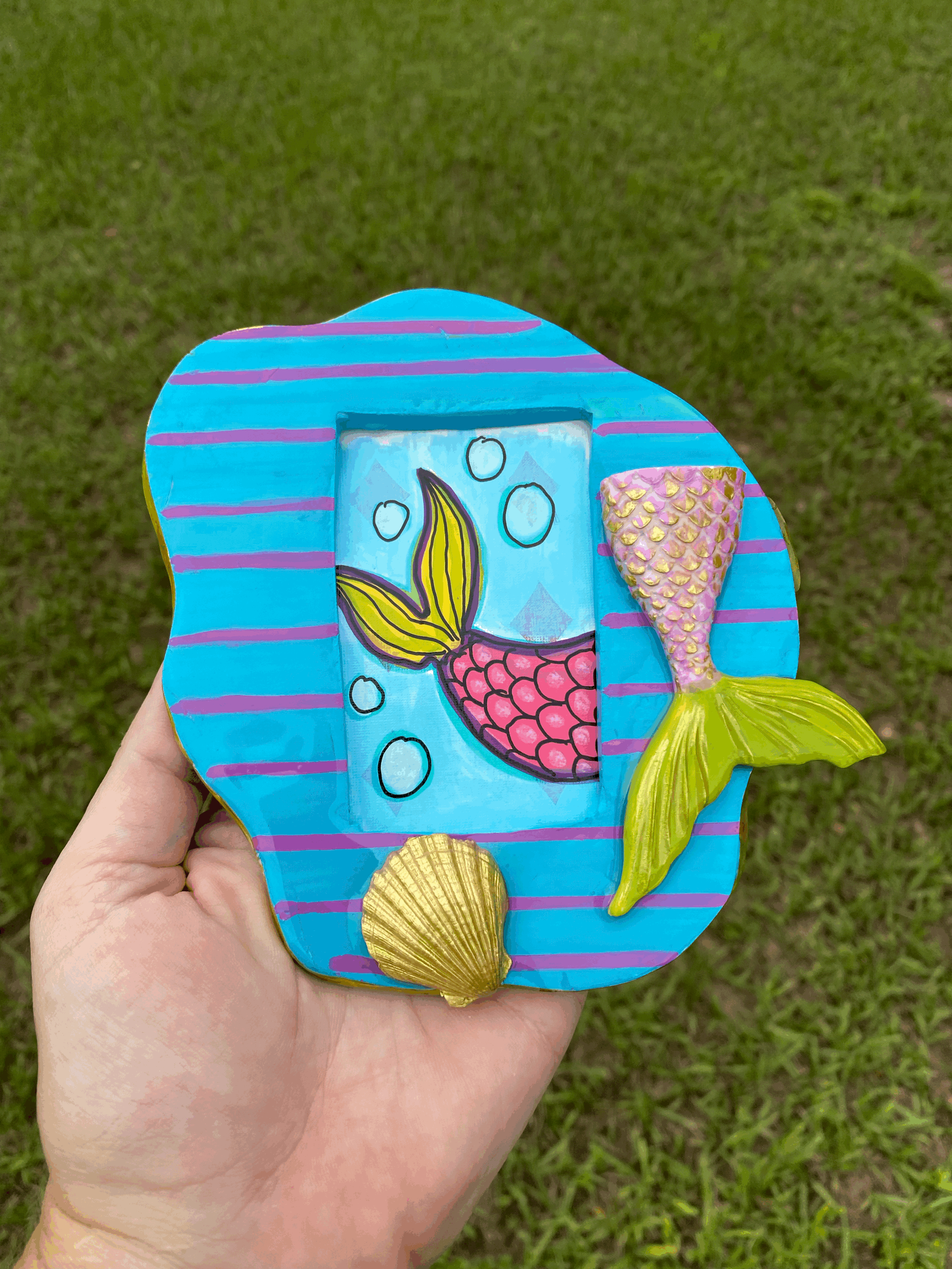 Mermaid Tail Magnetic Frame (with mermaid tail picture)