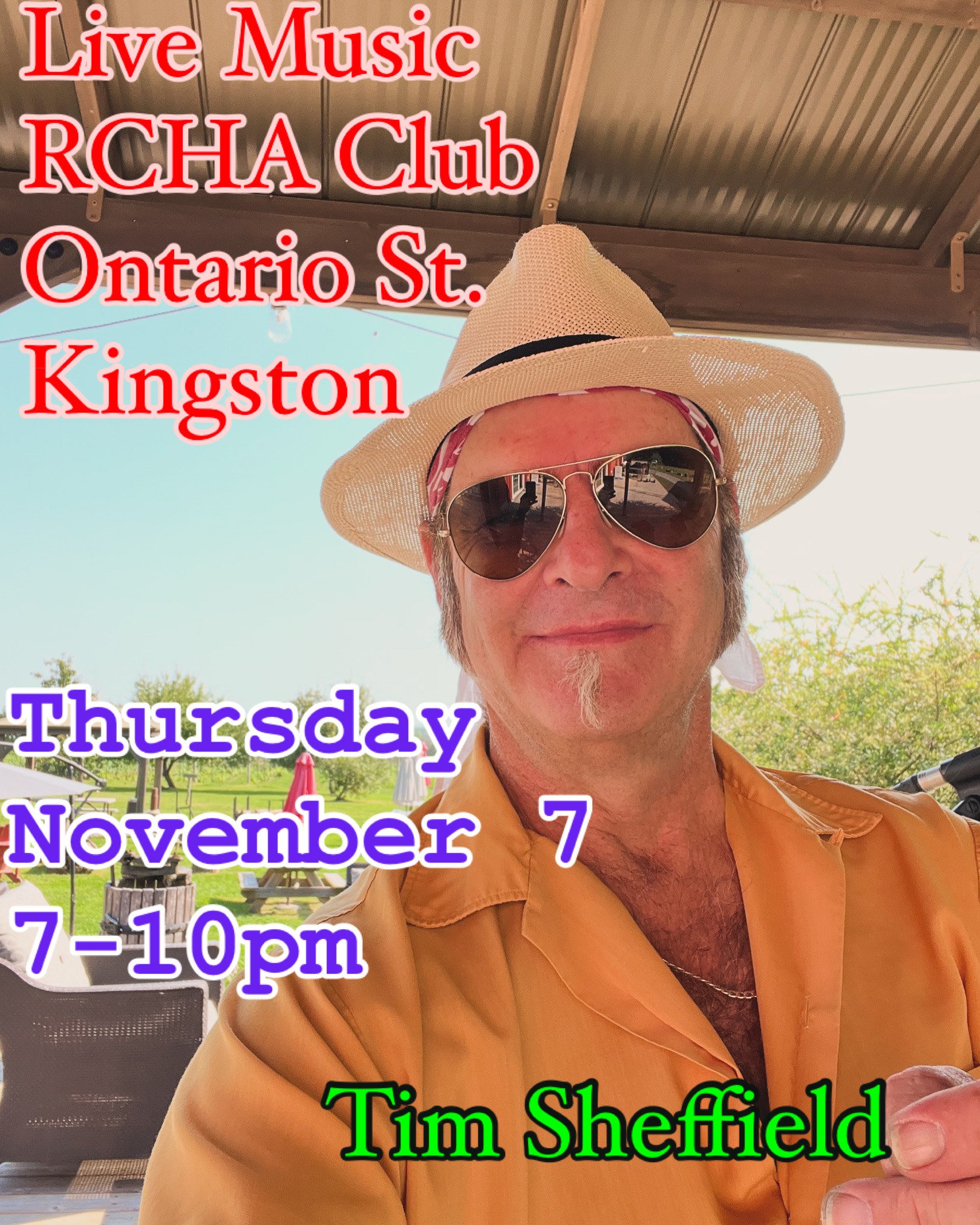 Tim Sheffield at The RCHA Club Kingston