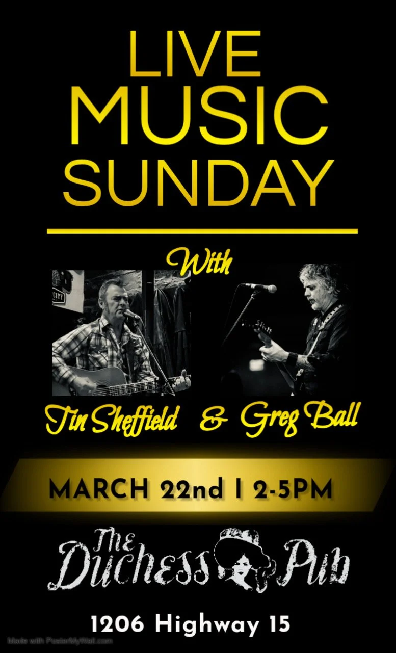Live Music Sunday with Tim Sheffield & Greg Ball