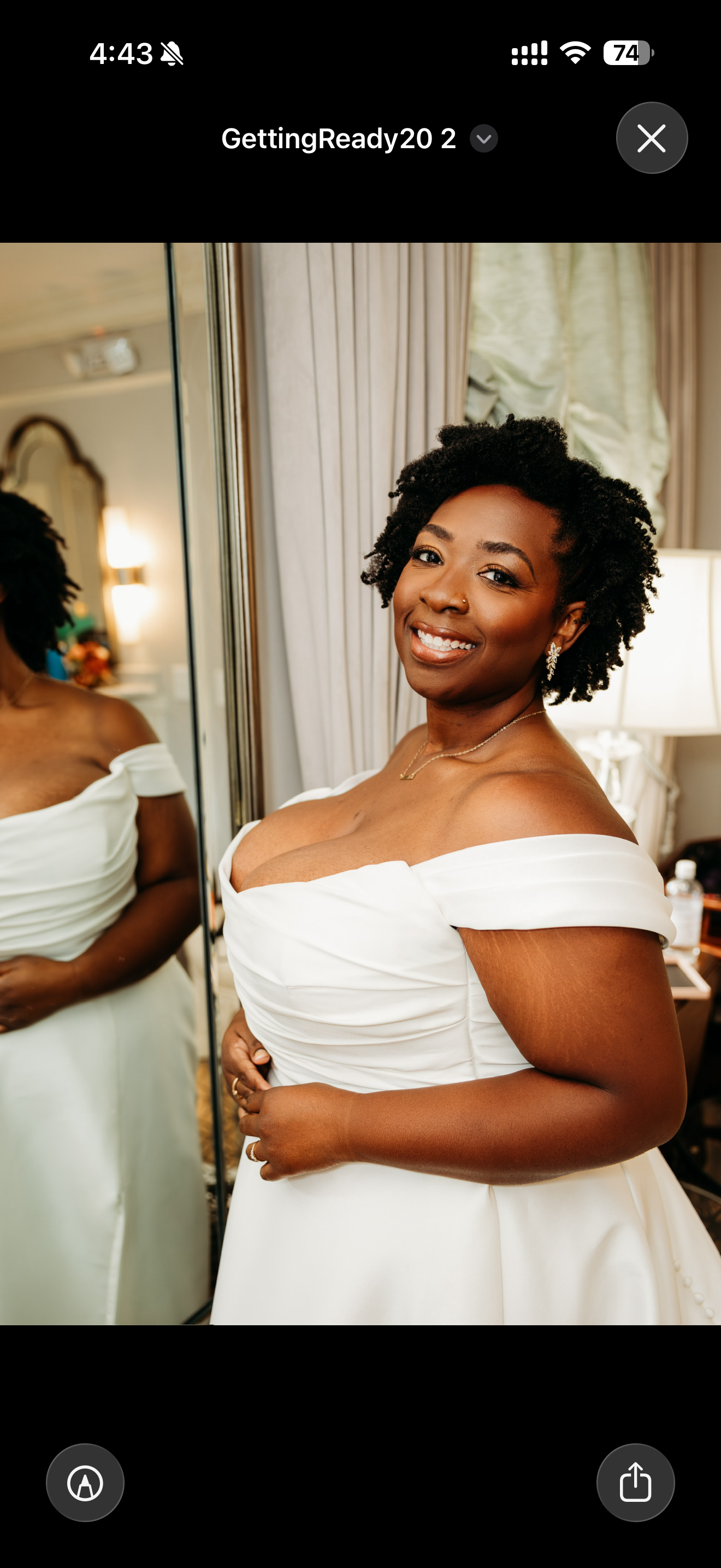 Soft and natural glam on a bride by Kenya Beats Makeup Artistry in Raleigh, NC.