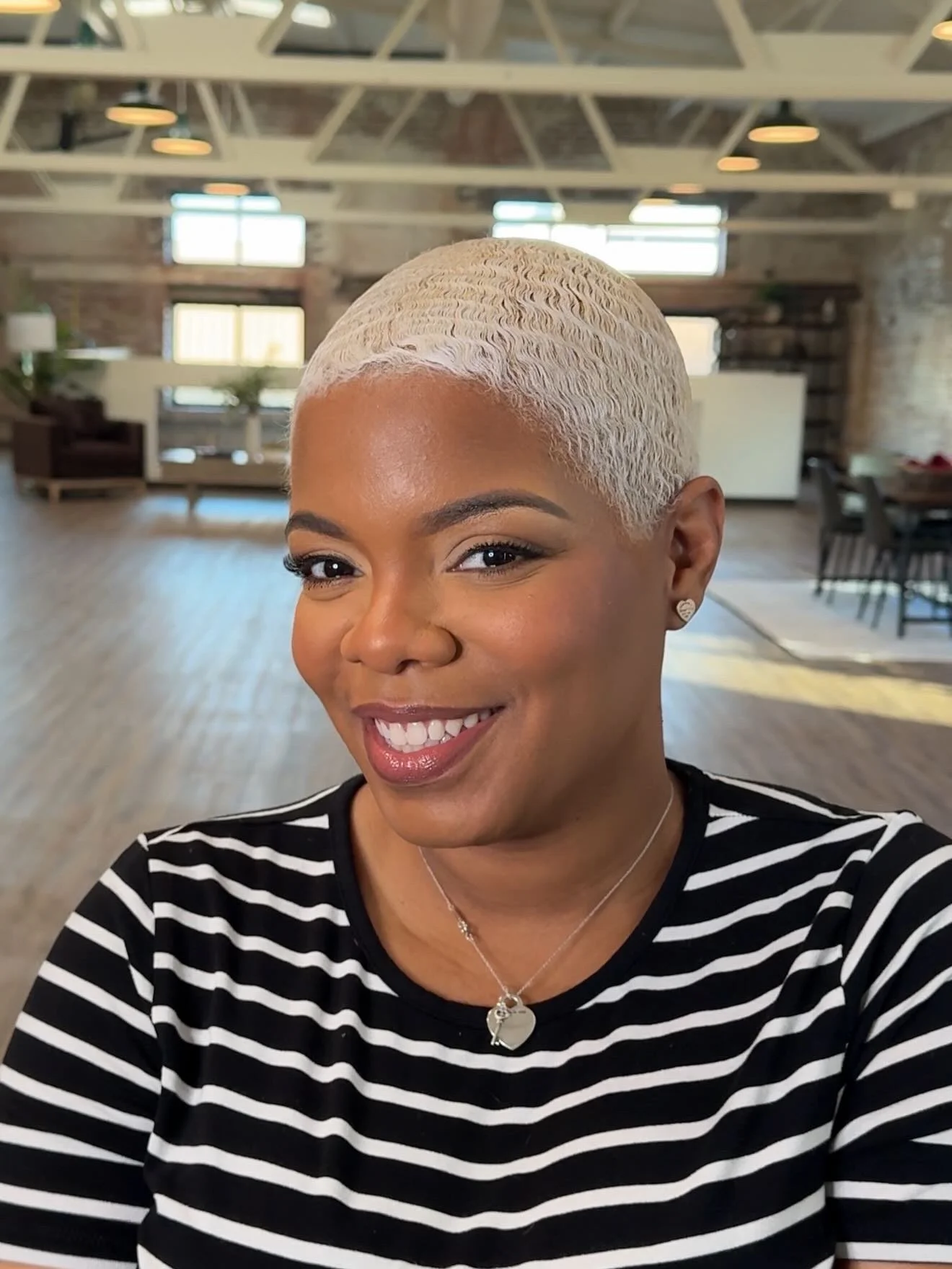 soft glam makeup for a branding photoshoot by Kenya Beats Makeup Artistry at Magnolia Content Studio in Greensboro, NC.