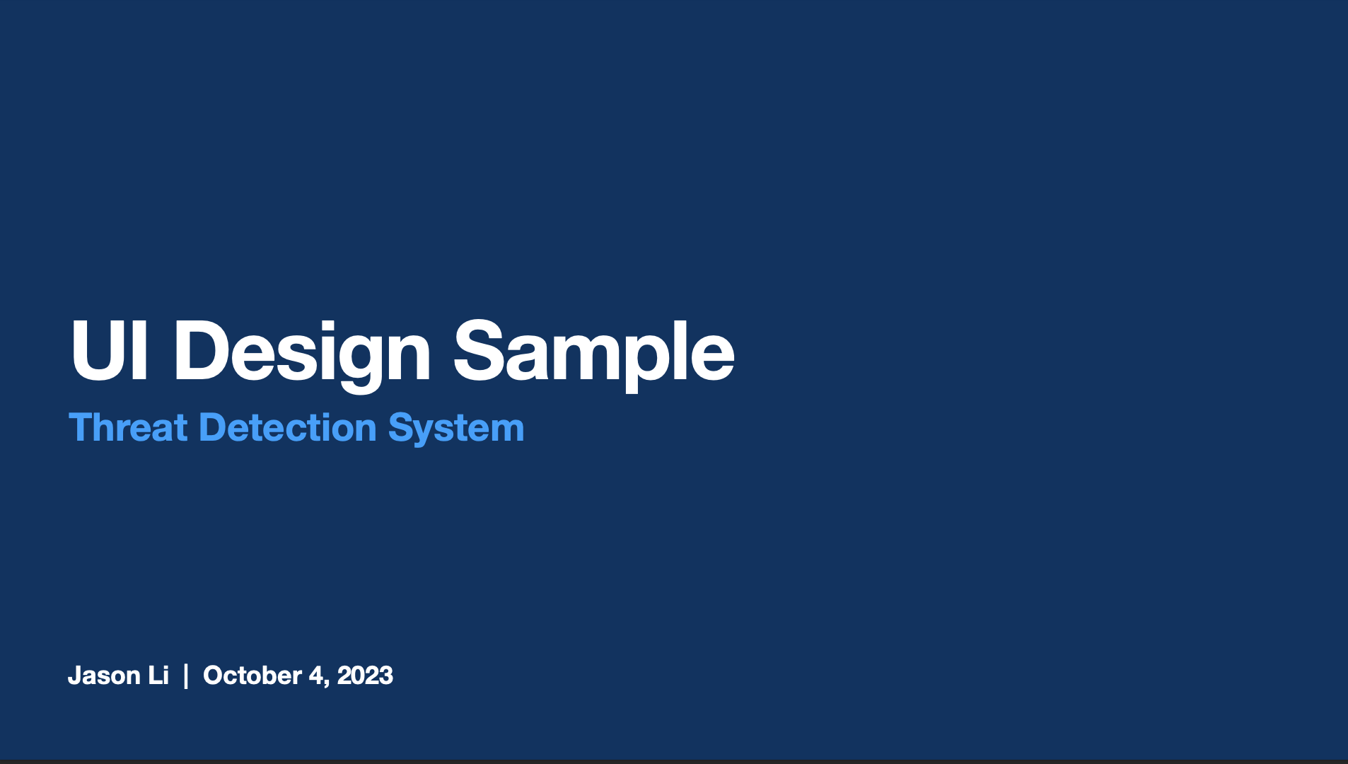 Simulated threat detection system