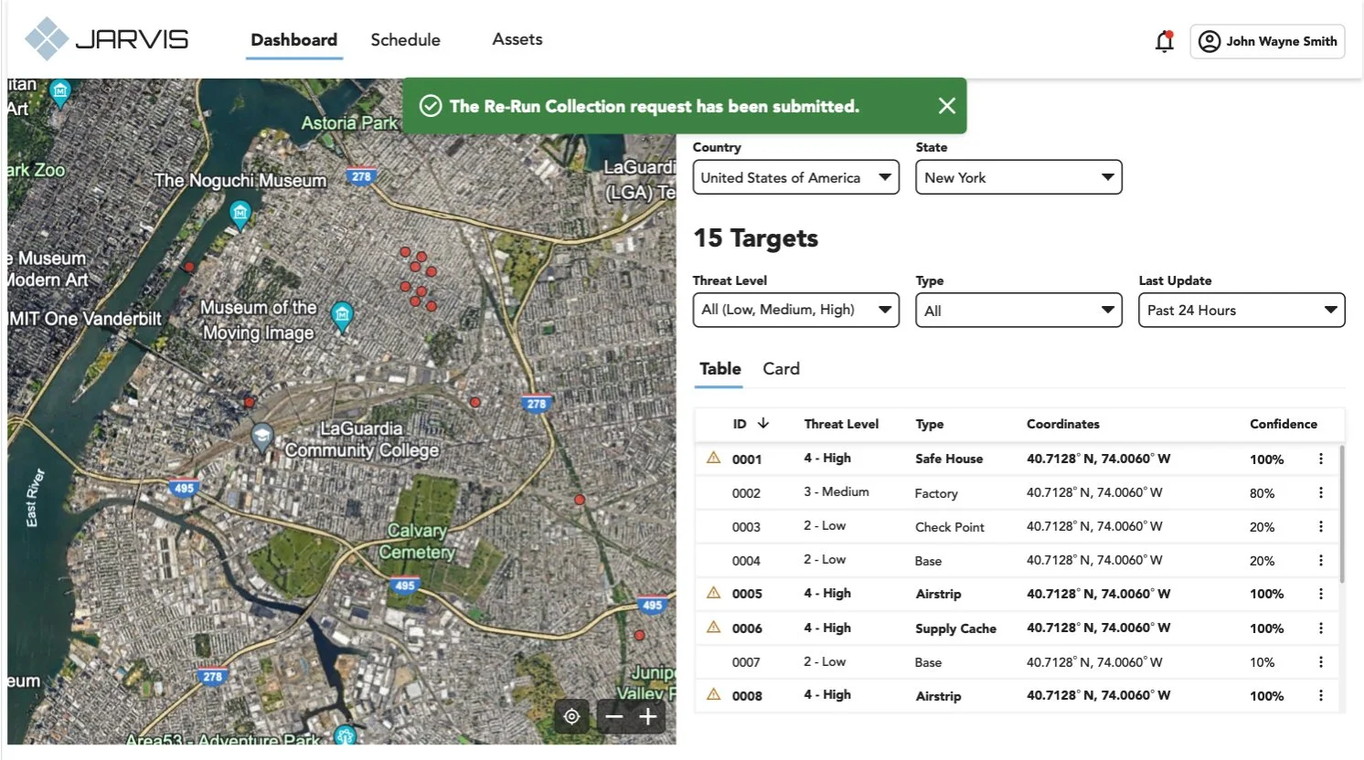 Confirmation of collection request