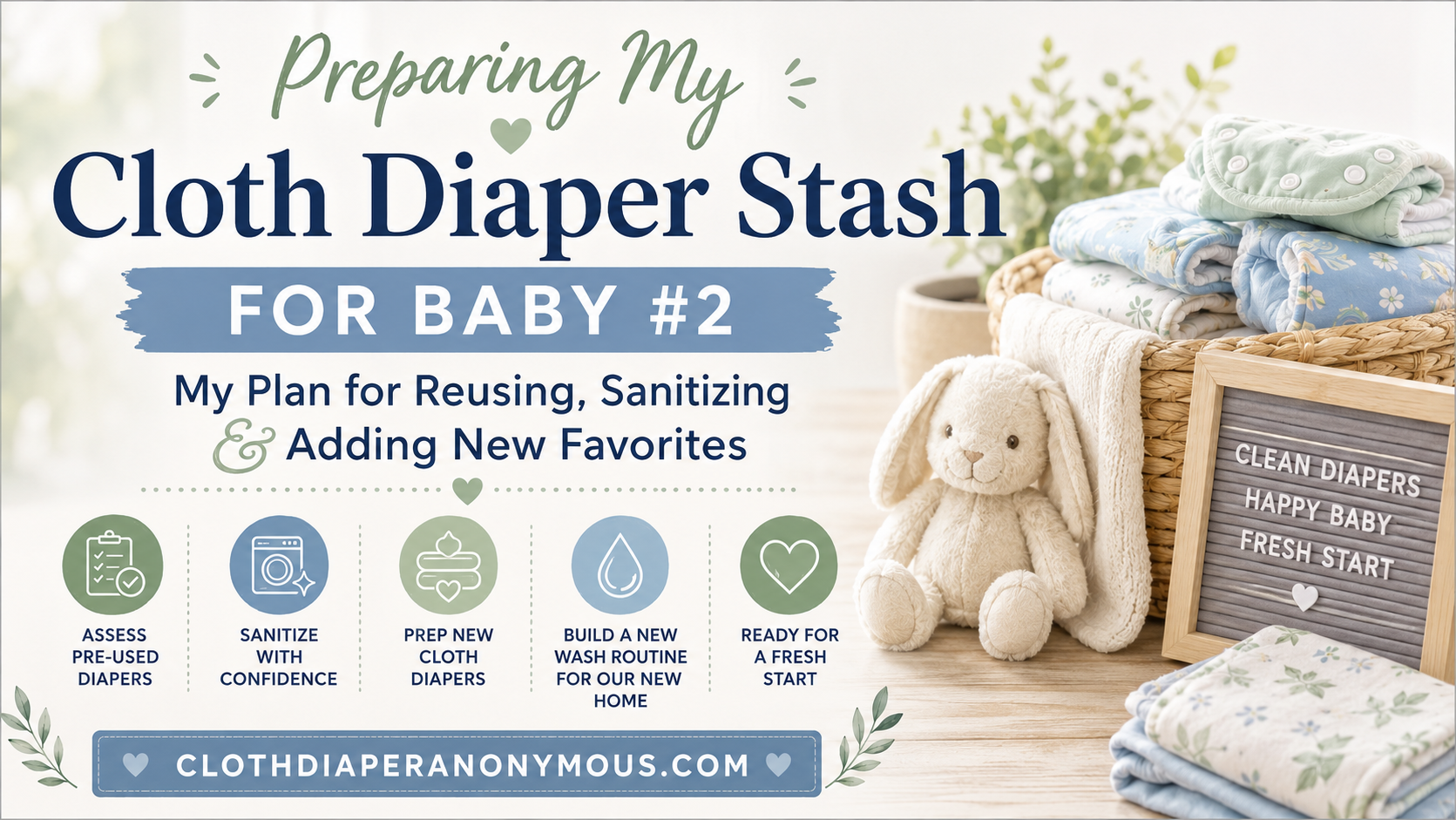Preparing My Cloth Diaper Stash for Baby #2
