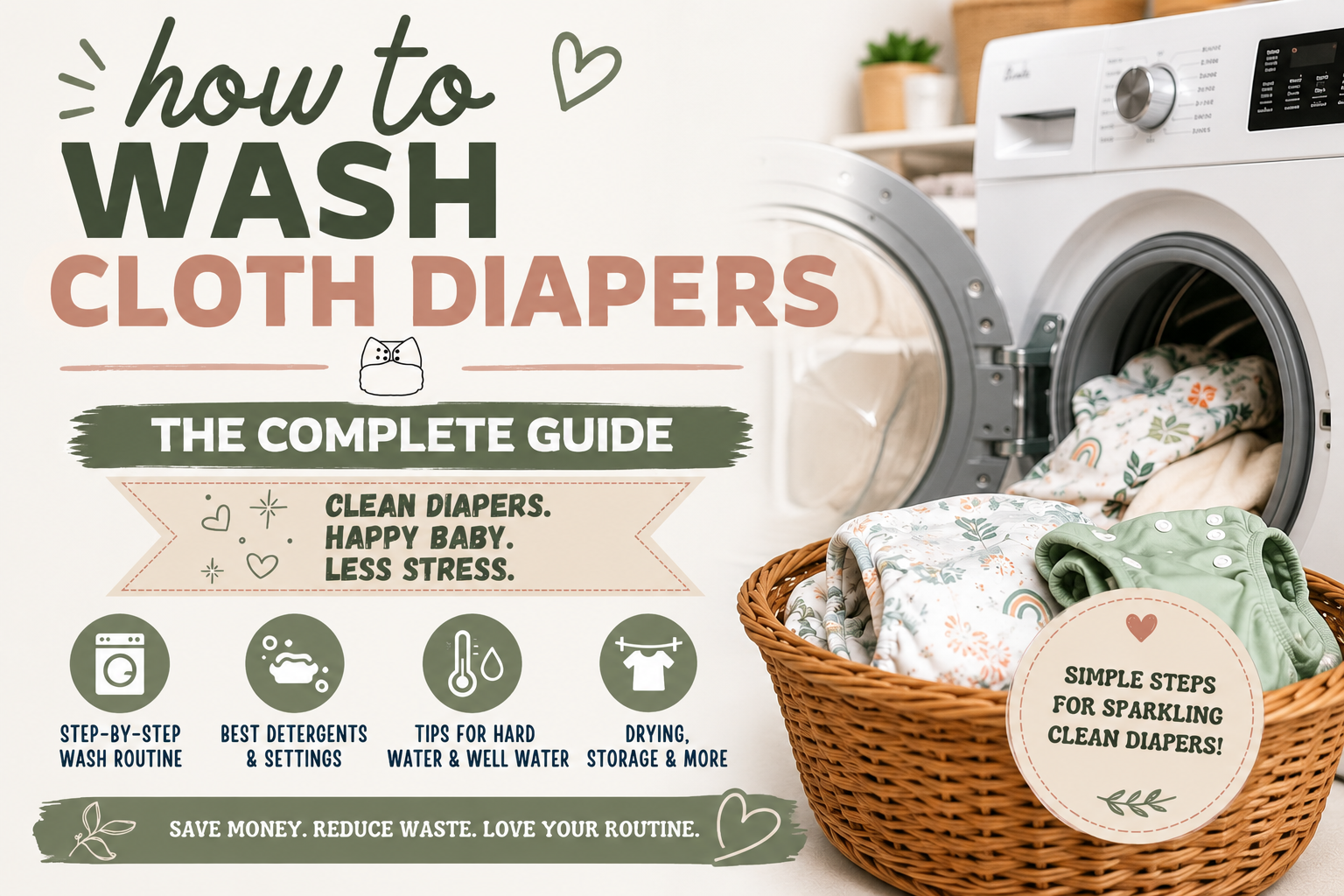 How to Wash Cloth Diapers: The Complete Guide for Clean, Fresh Diapers Every Time