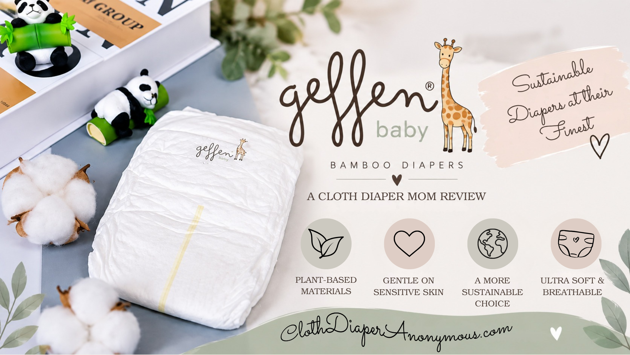 Geffen Baby Bamboo Disposable Diaper Review: From a Cloth Diaper Mom