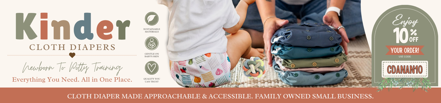 Kinder Cloth Diaper discount code CDANON10