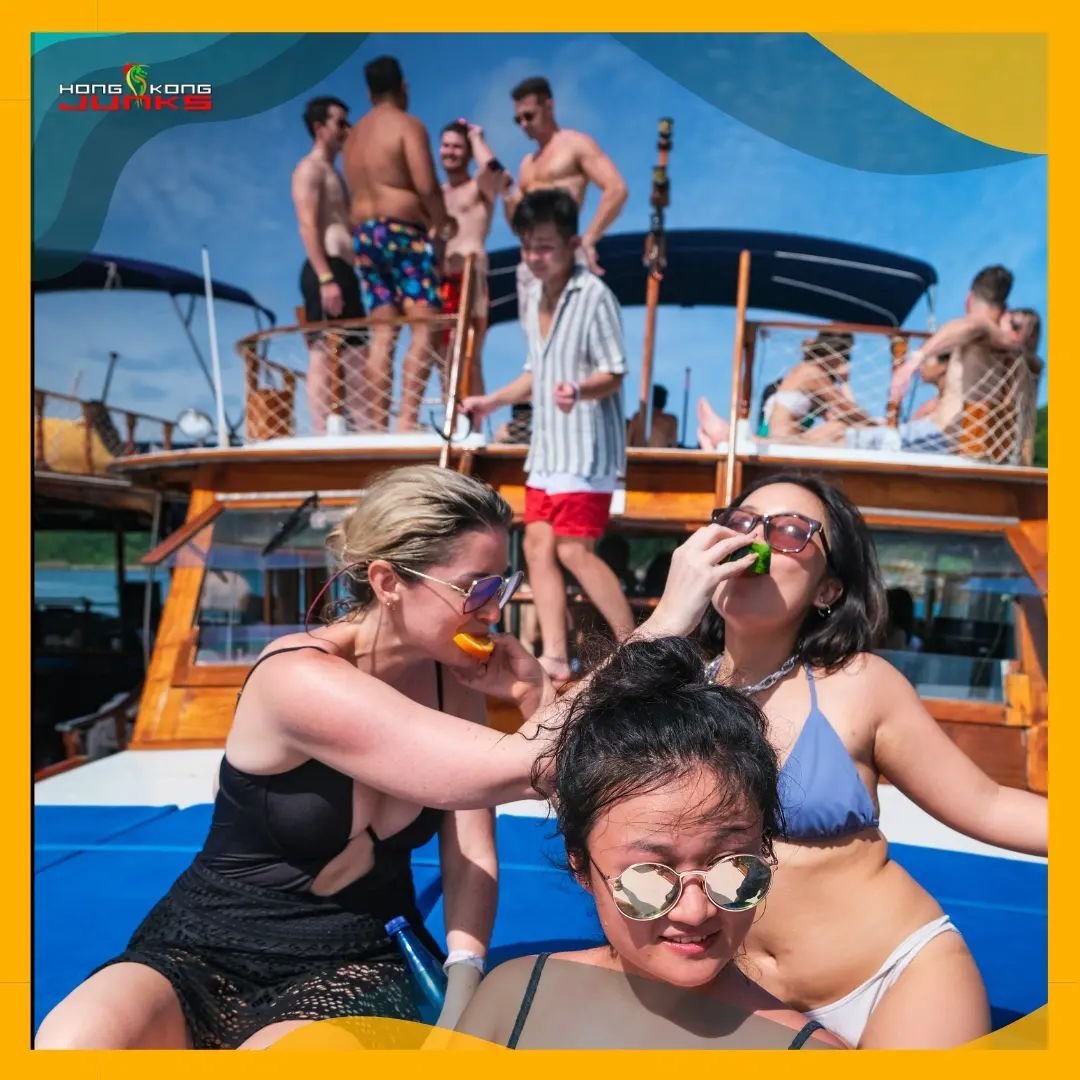 What's the first thing you're going to do once you get on your next junk trip? ☀️

Here's a picture we took last year to bring you to that beautiful summer sea adventure again! 🛥️ 🌊🏖️ 

Ask us about any details or book that beautiful blue experien