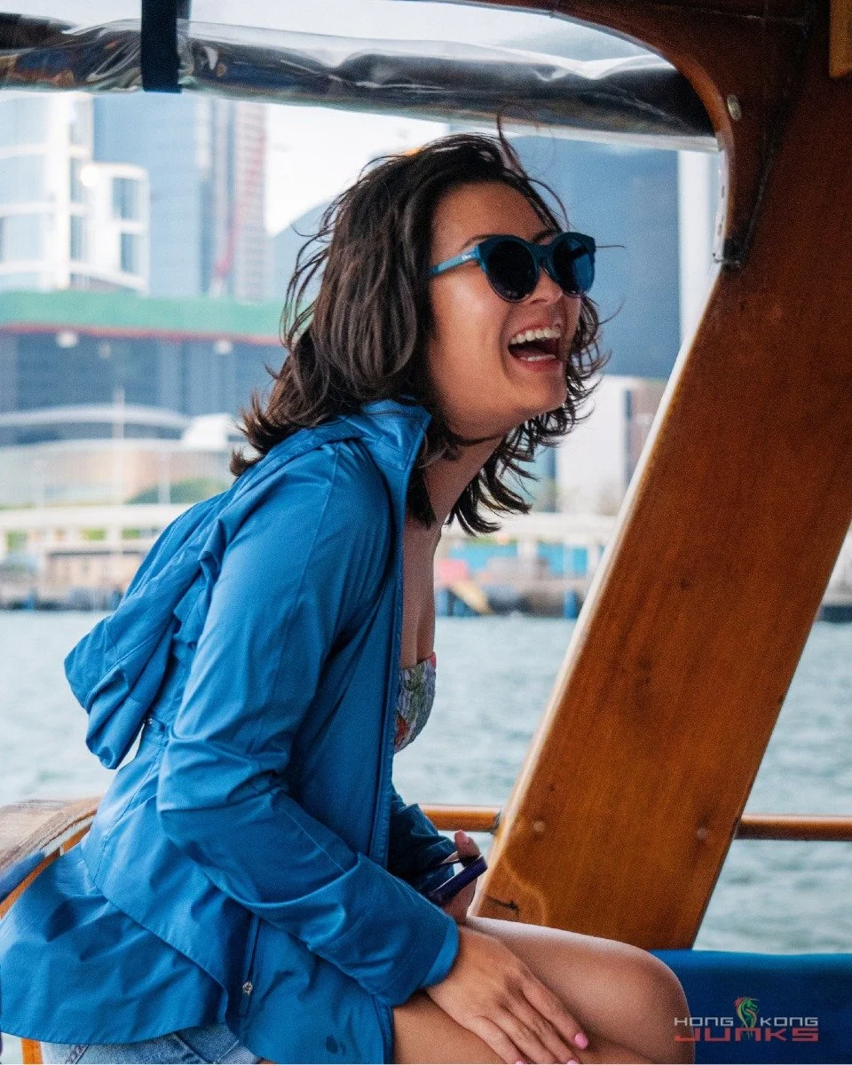 We tried bottling this laugh, but apparently it violates import laws! #HongKongJunks #HongKongLife