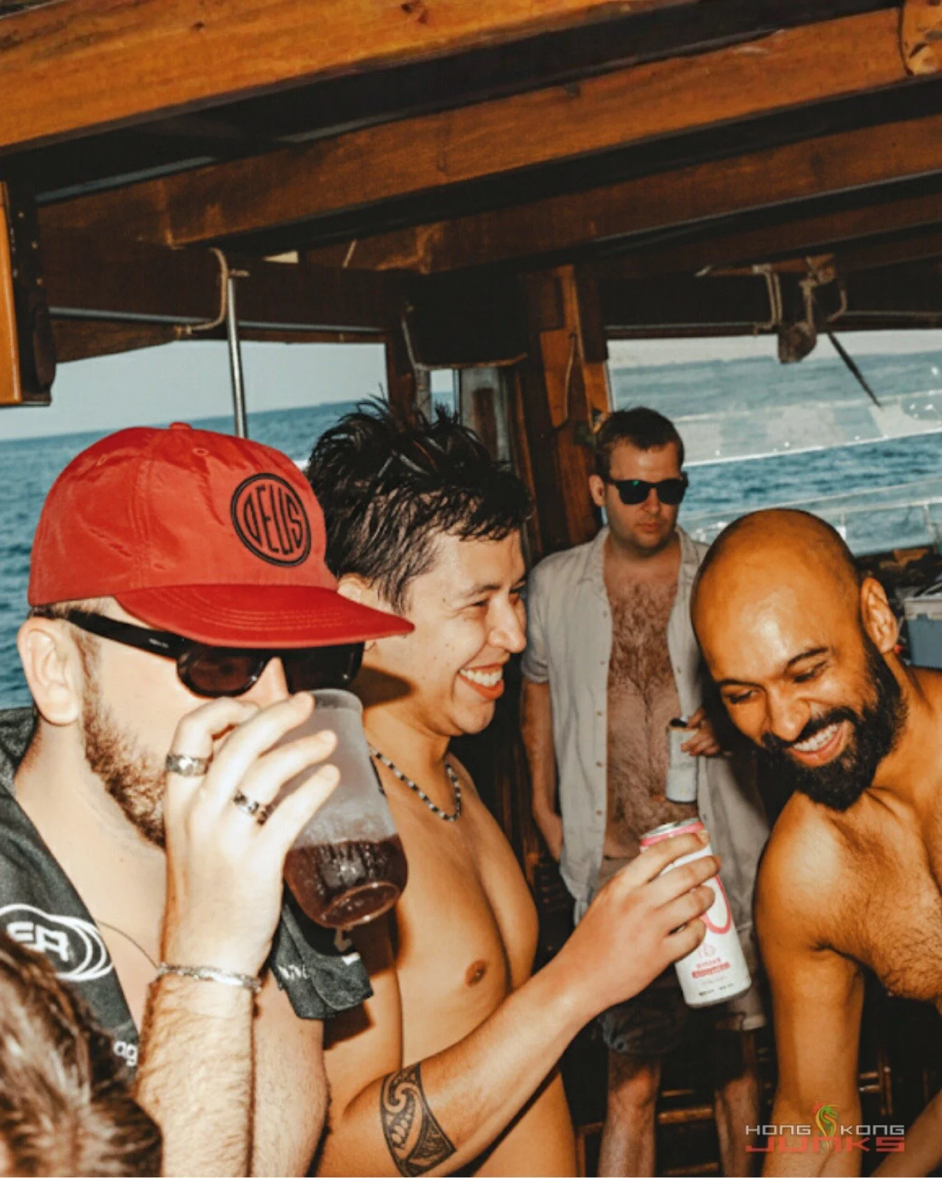 You know it's a good day when the only thing shinier than the sun is @allthingswaleed&rsquo;s smile. 😉 Pure gold junk boat energy with the crew!
Vibes supplied by: @bingaz_ &amp; @mmeeofficialmusic
Snaps by: @jcbaradas
Drinks: @only.beverages
#HKJun