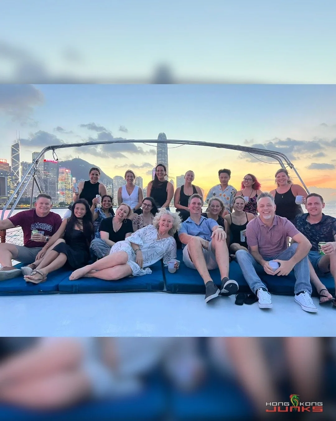 The familiar faces, the easy laughs, and the quiet comfort of knowing how the night will go. 
@americanschoolhk
#HongKongJunks #HKSunset