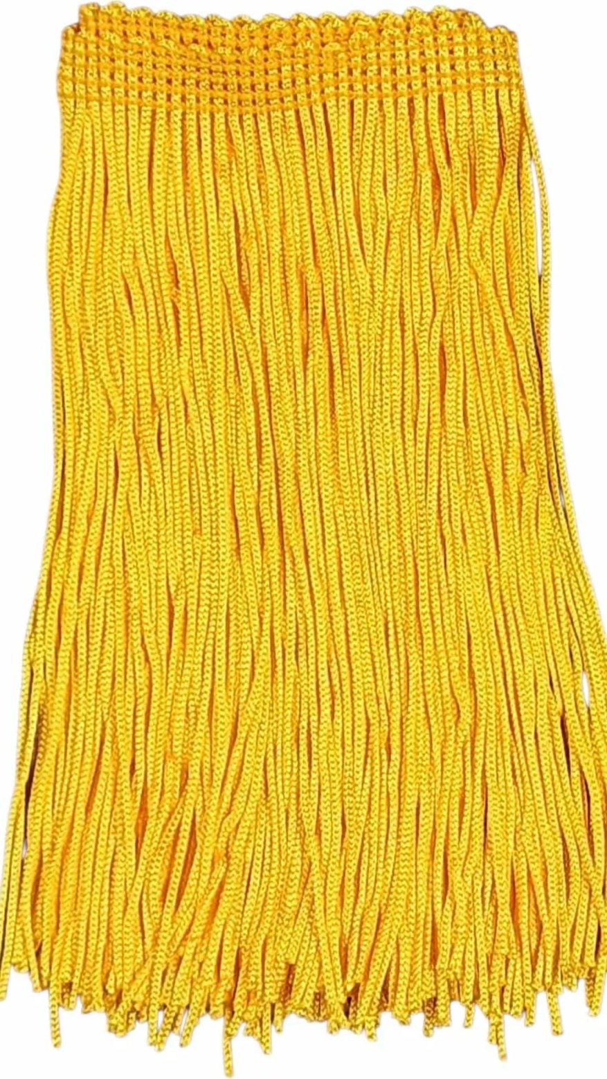 Golden Yellow Fringe Trim: 6-Inch Wide, Sold by the Yard