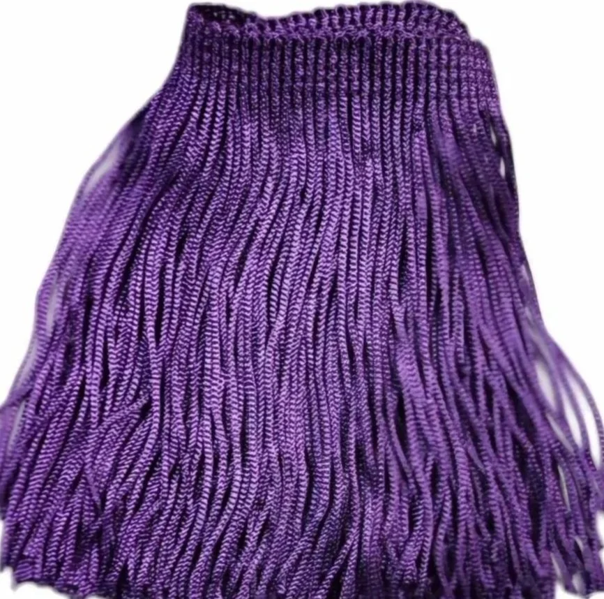 Purple Fringe Trim: 4-Inch Wide, Sold by the Yard