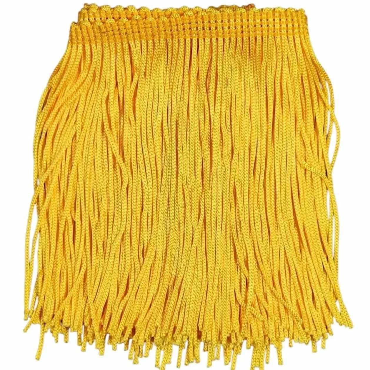 Golden Yellow Fringe Trim: 4-Inch Wide, Sold by the Yard