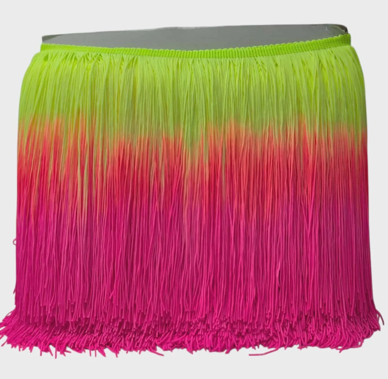Neon Spring Ombre Fringe Trim