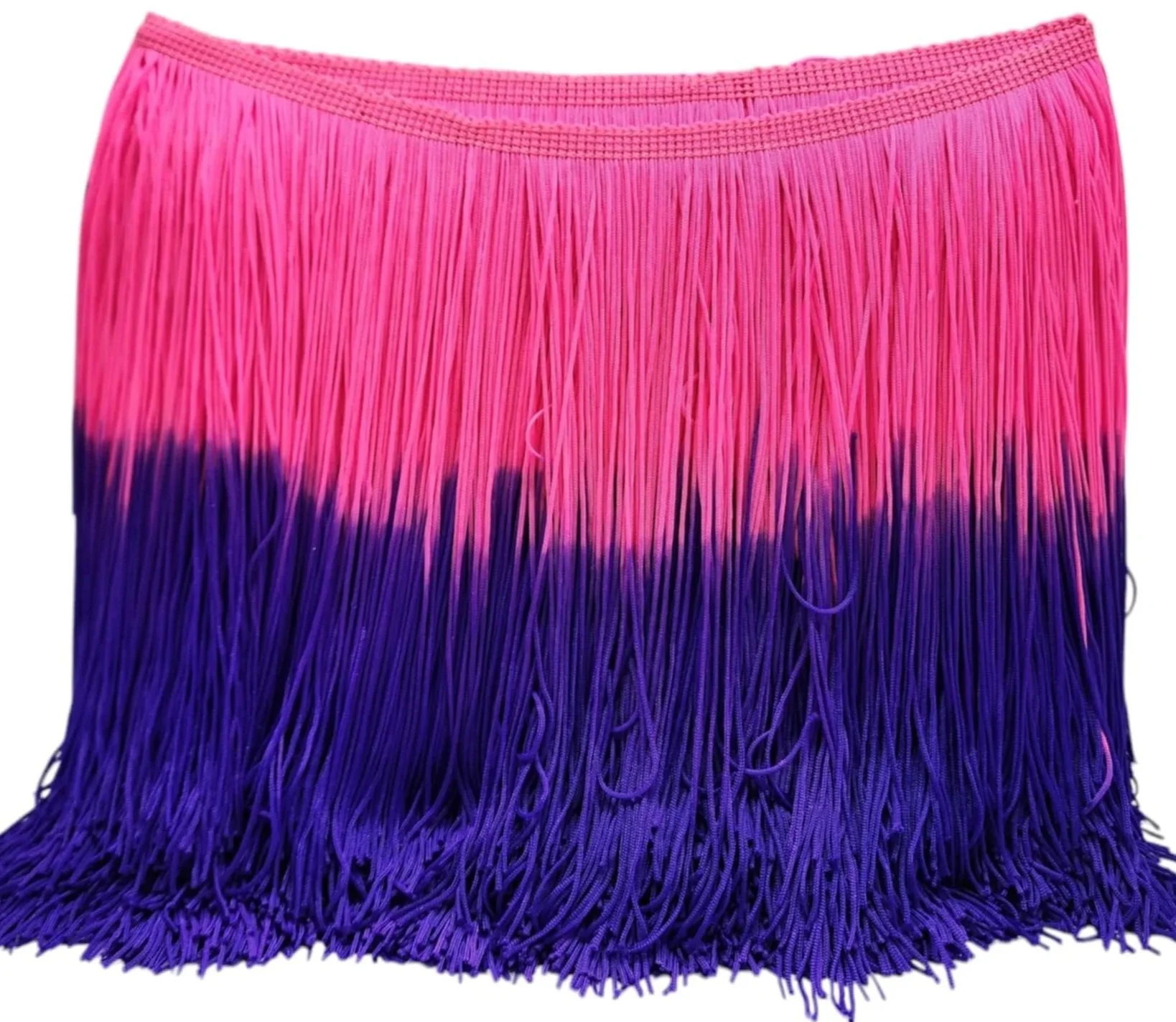 Hot Pink & Purple Ombre Fringe