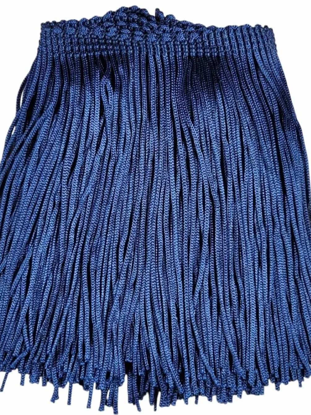 Navy Blue Fringe Trim: 4-Inch Wide, Sold by the Yard