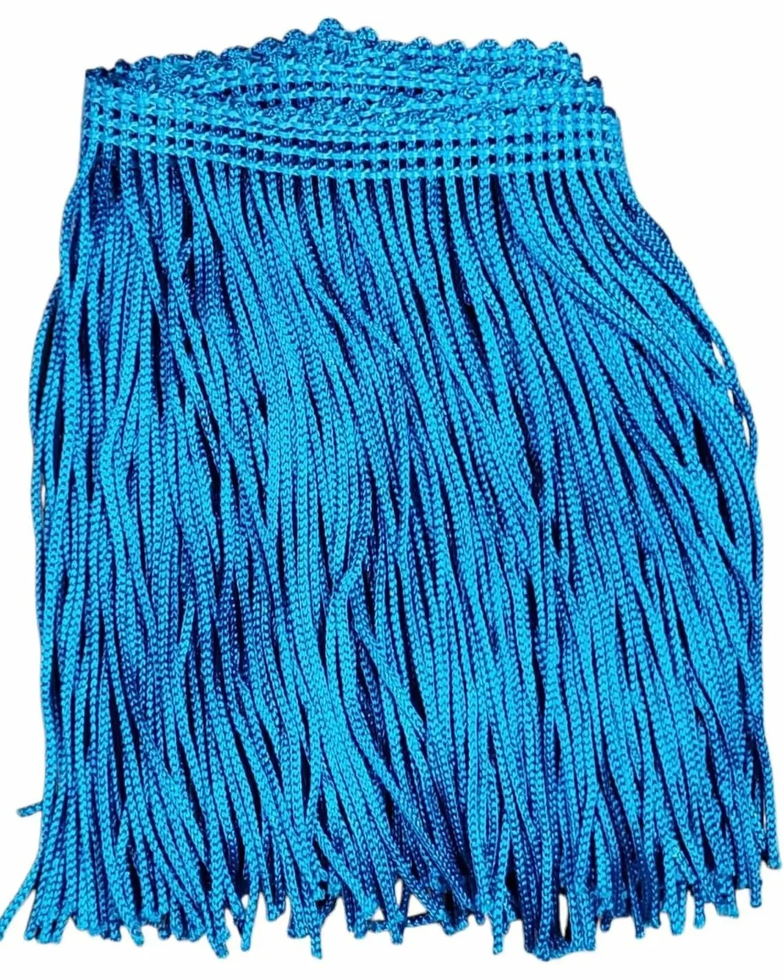 Blue Fringe Trim: 4-Inch Wide, Sold by the Yard